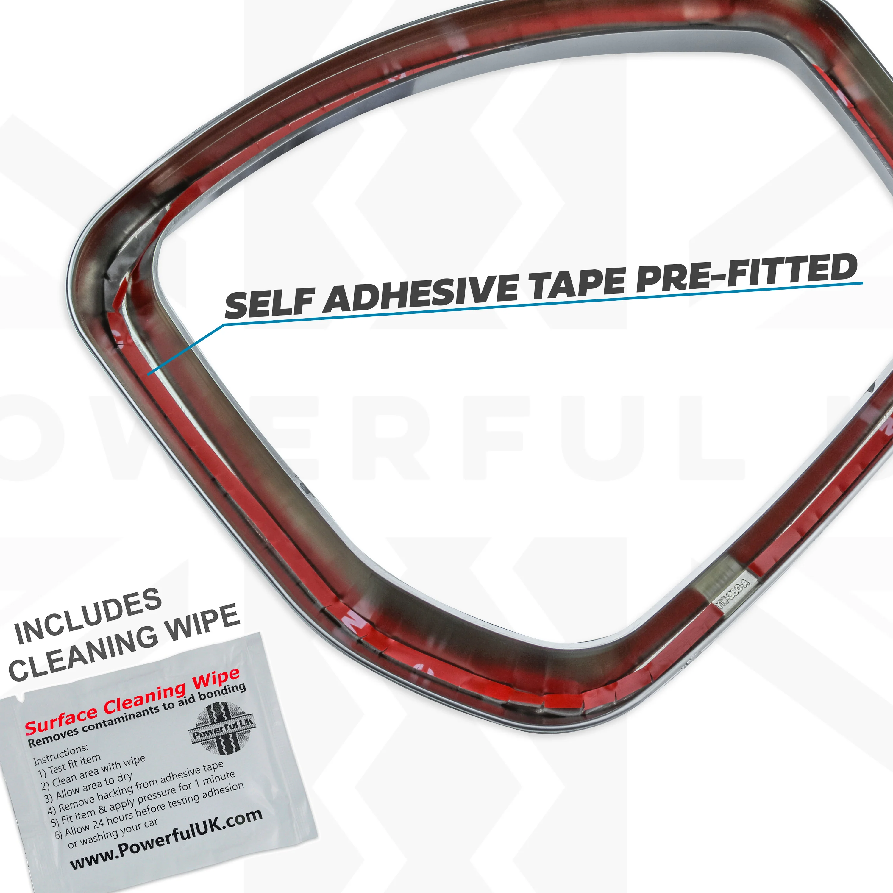 Mirror Surround Trims for Range Rover Velar - Silver - Image 4