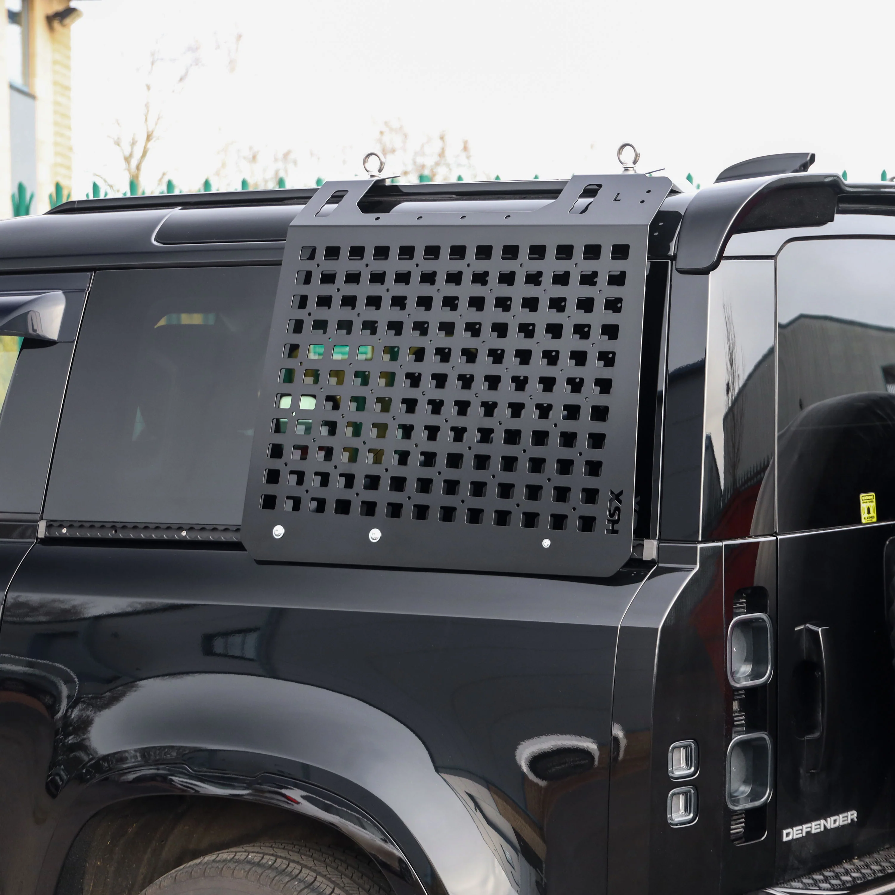 Molle Plate Kit - Black - Grid Design - PAIR - for Land Rover Defender L663 (90 Model) - Image 2