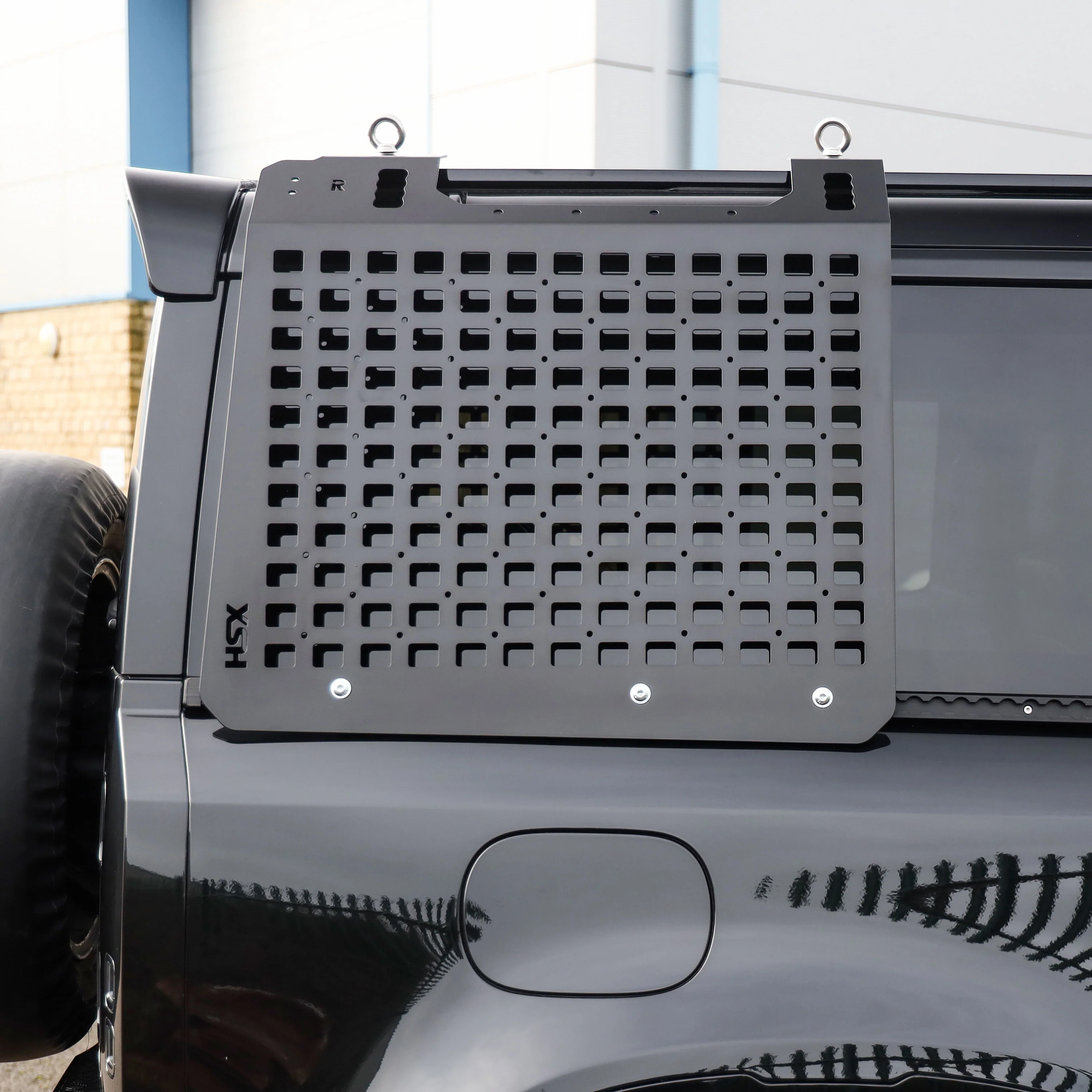 Molle Plate Kit - Black - Grid Design - RH - for Land Rover Defender L663 (90 Model) - Image 5