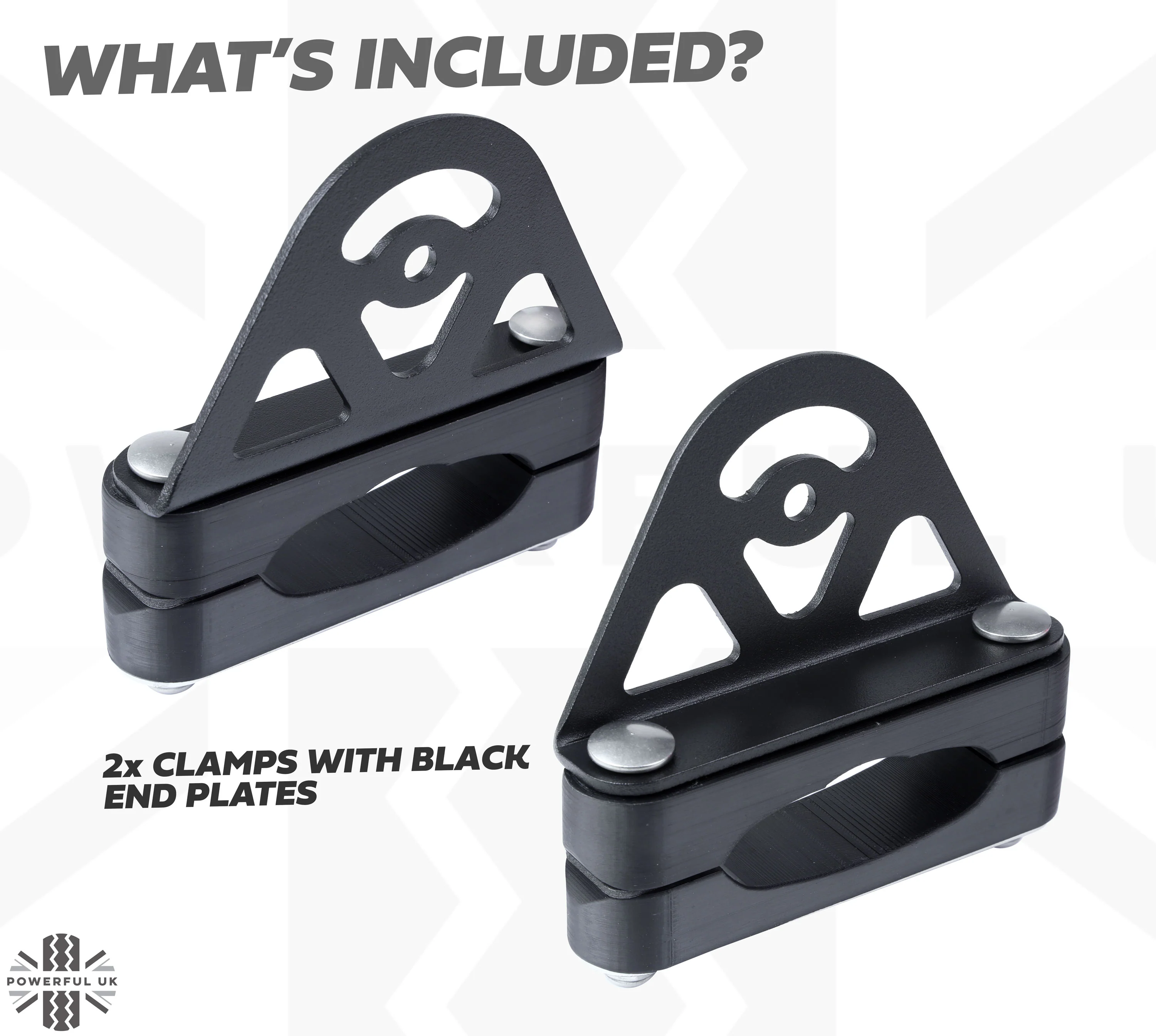 Mount Clamp Kit for the Land Rover Freelander 2 Aftermarket Cross Bars - Kit D (Black) - Image 5