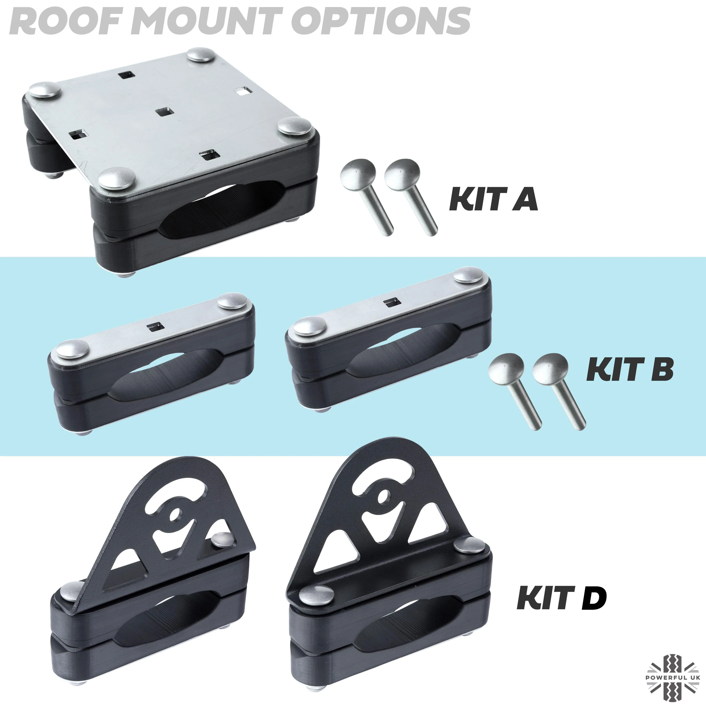 Mount Clamp Kit for the Land Rover Freelander 2 'GENUINE Cross Bars' - Kit A - Zinc Plated Top - Image 7