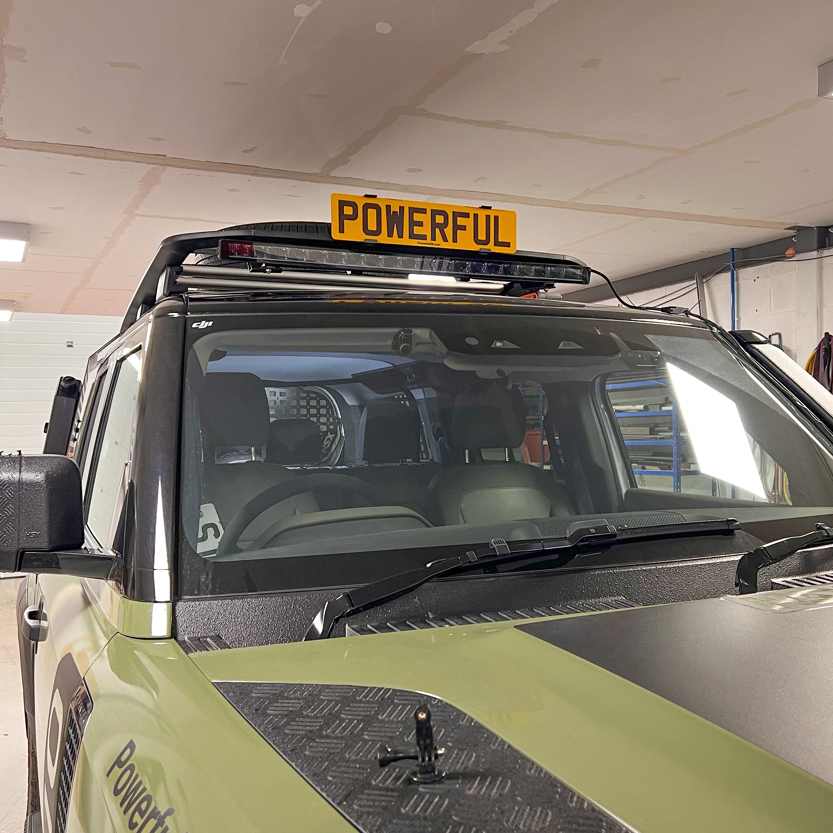Number Plate Mount for Expedition Roof Rack for Land Rover Defender L663 - Type A - High/Clip-on Type - Image 3