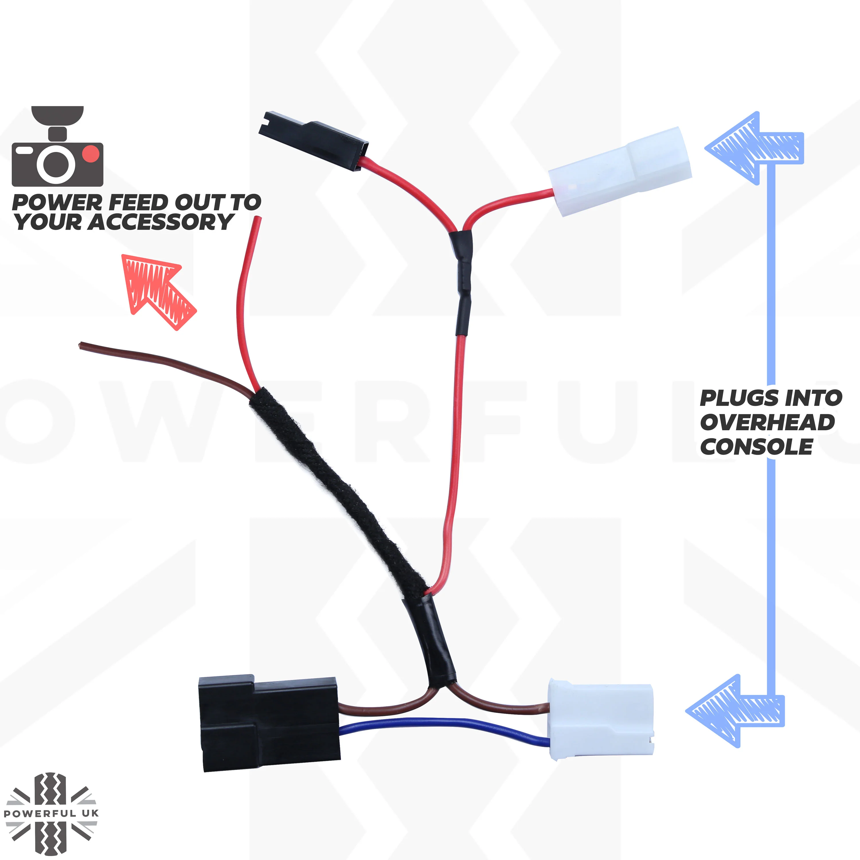 Overhead Console 'Dashcam' Power Tap-in Loom for Land Rover Freelander 2 (2007-2012) - Image 5