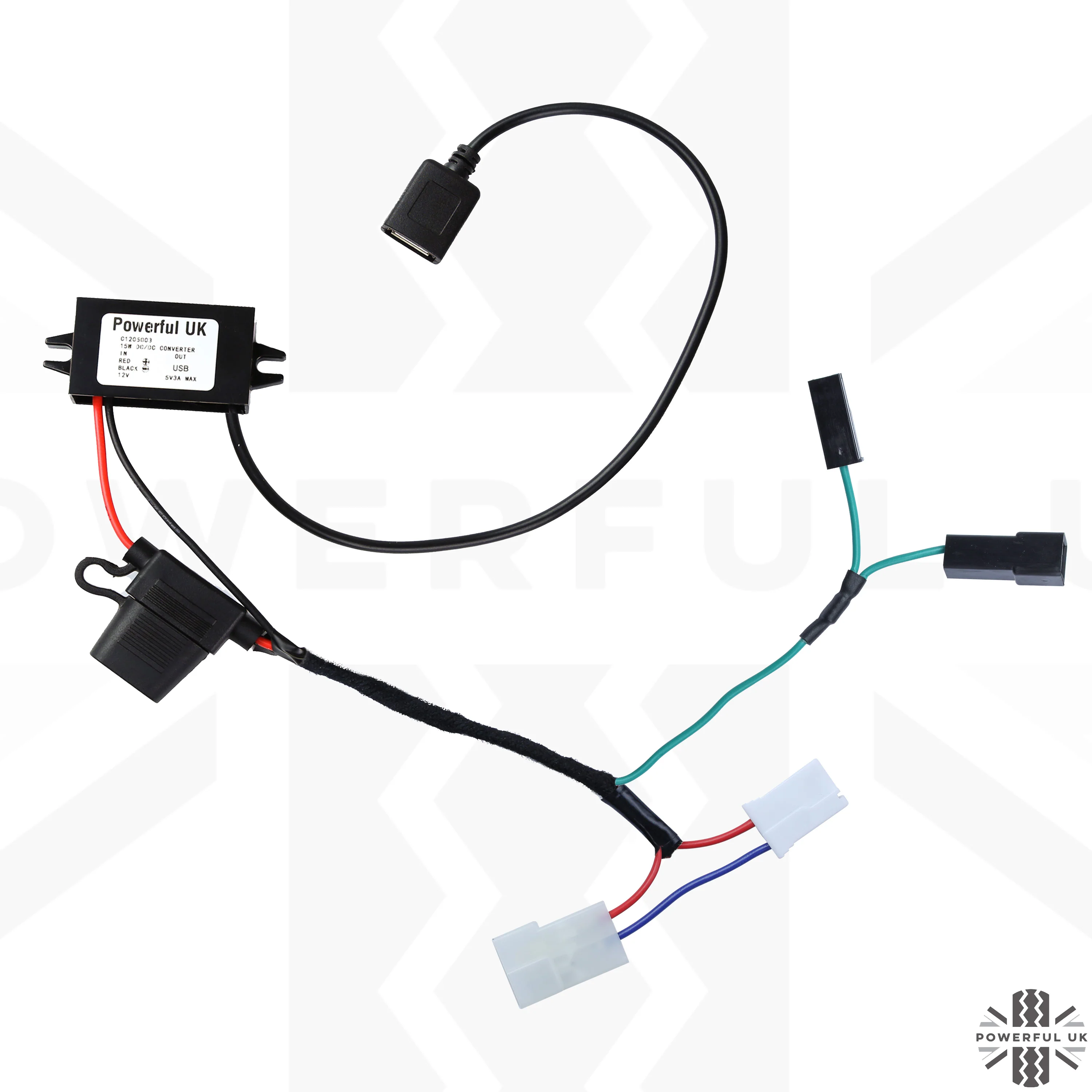 Overhead Console 'Dashcam' Wiring Kit - Tap-in Loom + USB-A Adapter for Land Rover Freelander 2 (2012+) - Image 5