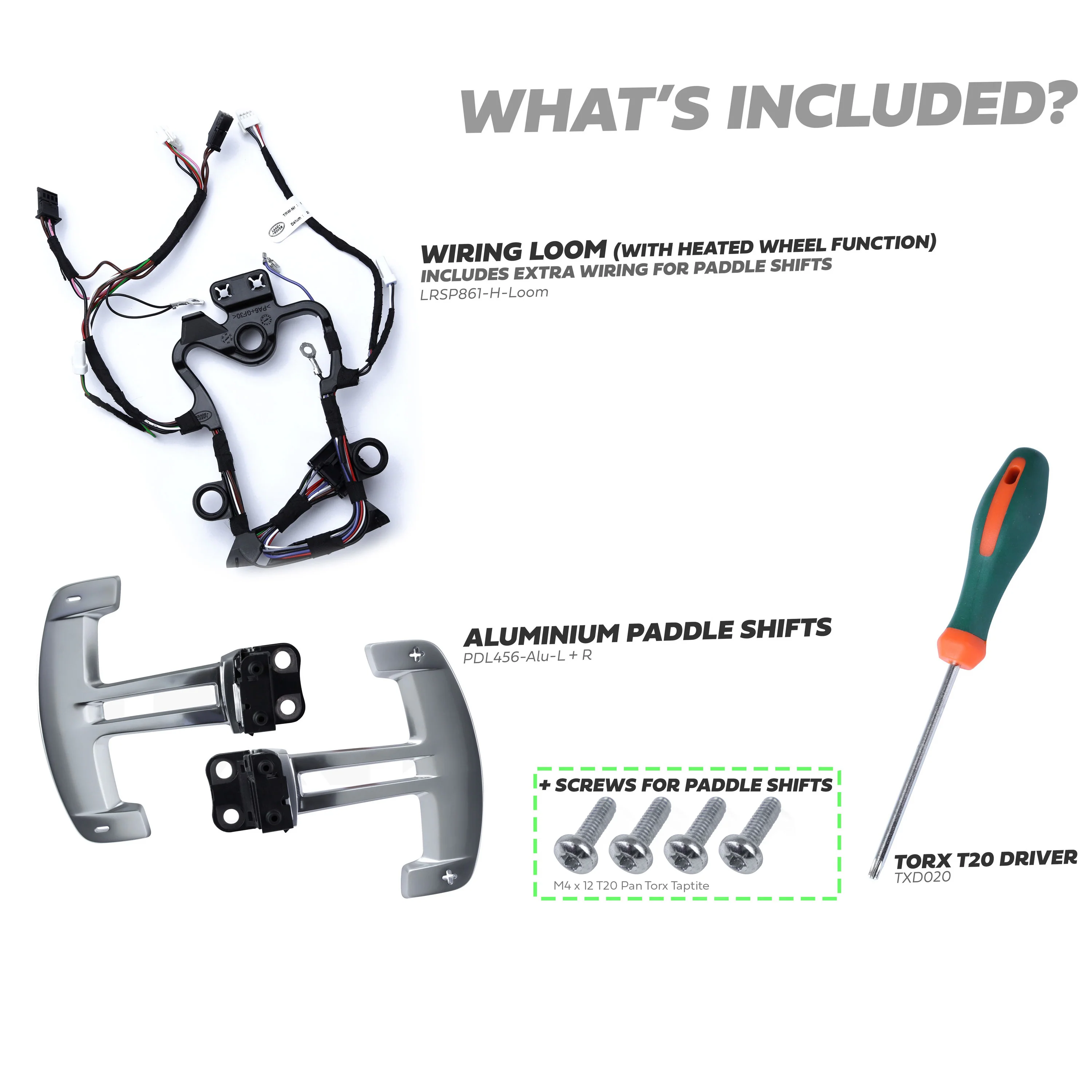 Paddle Shift Upgrade Kit for Land Rover Defender L663 - for Heated or non heated Wheel - Image 4
