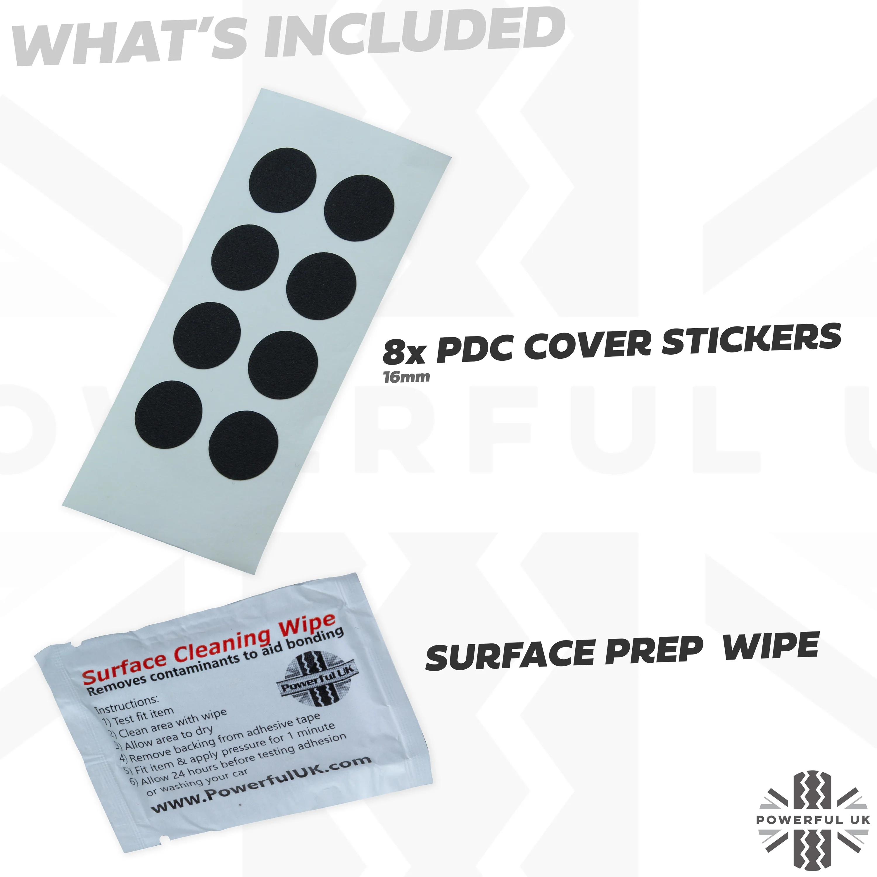 Parking Sensor Cover Stickers x 8 for Range Rover Evoque - Image 5