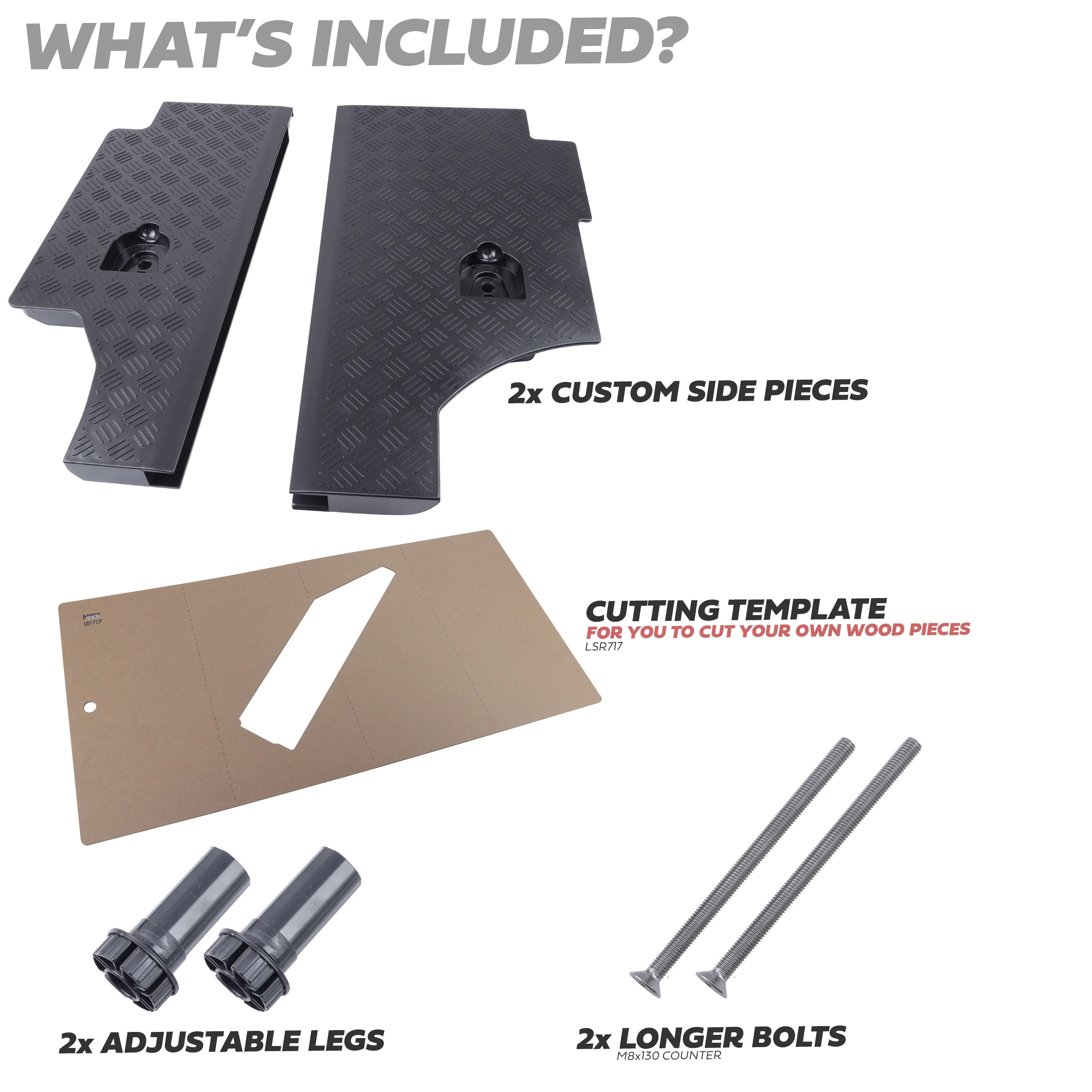 Raised Boot Floor for Land Rover Defender L663 90 - Side Support Kit - Image 5