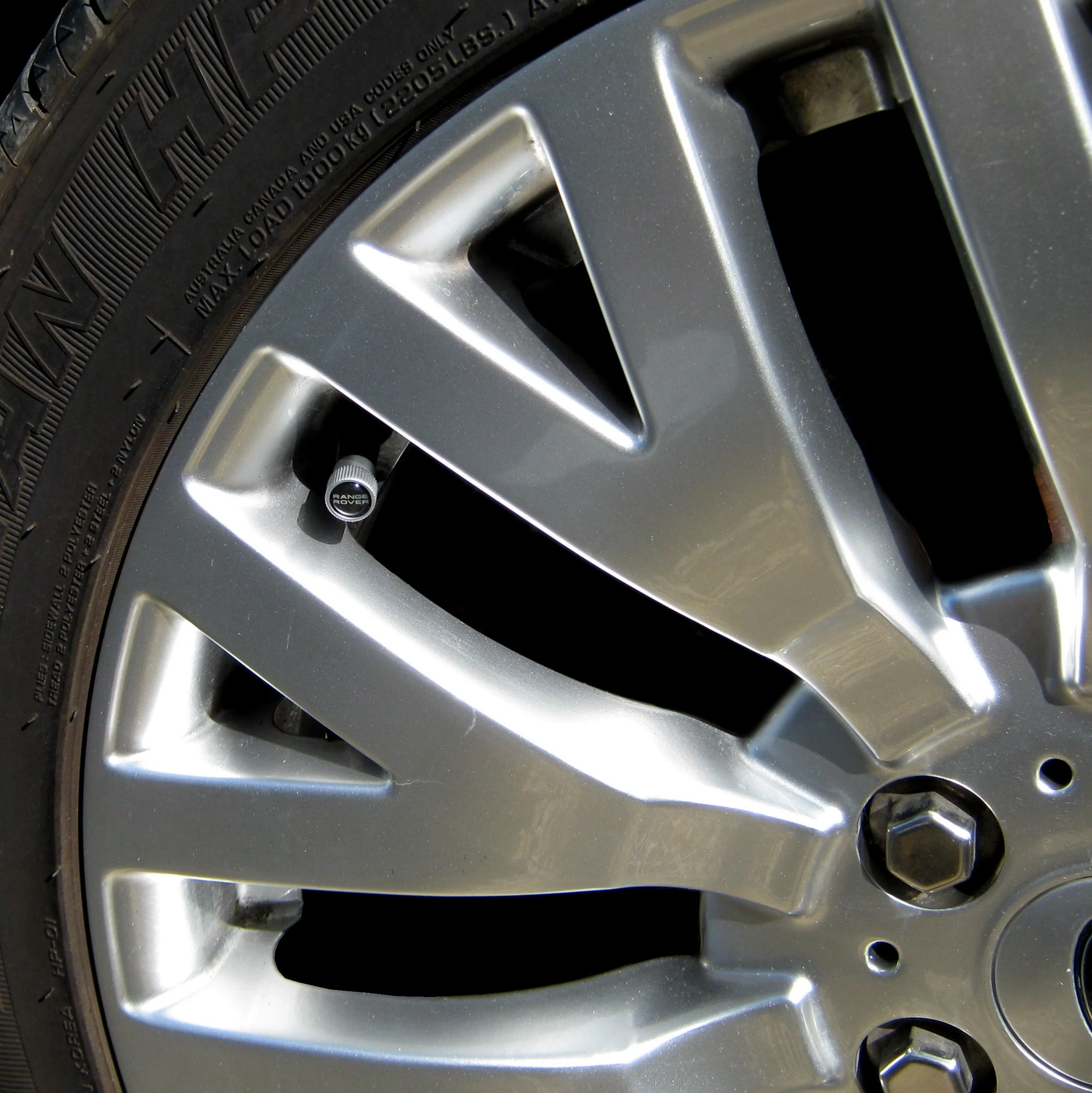"Range Rover" Dust Valve Caps (4pc) for Range Rover L322- Genuine - Image 3