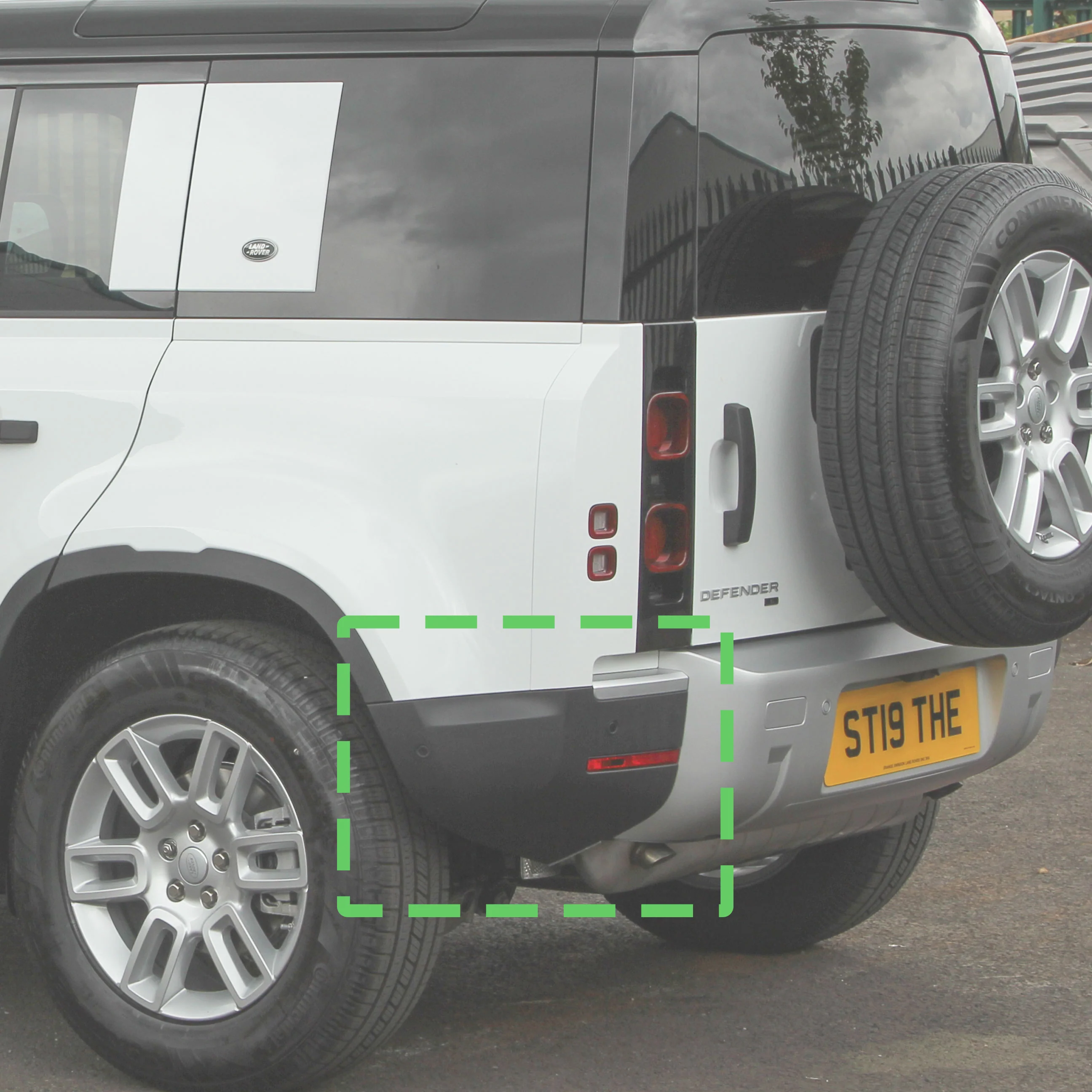 Rear Bumper Corner for Land Rover Defender L663 in Primer - LEFT - Image 2