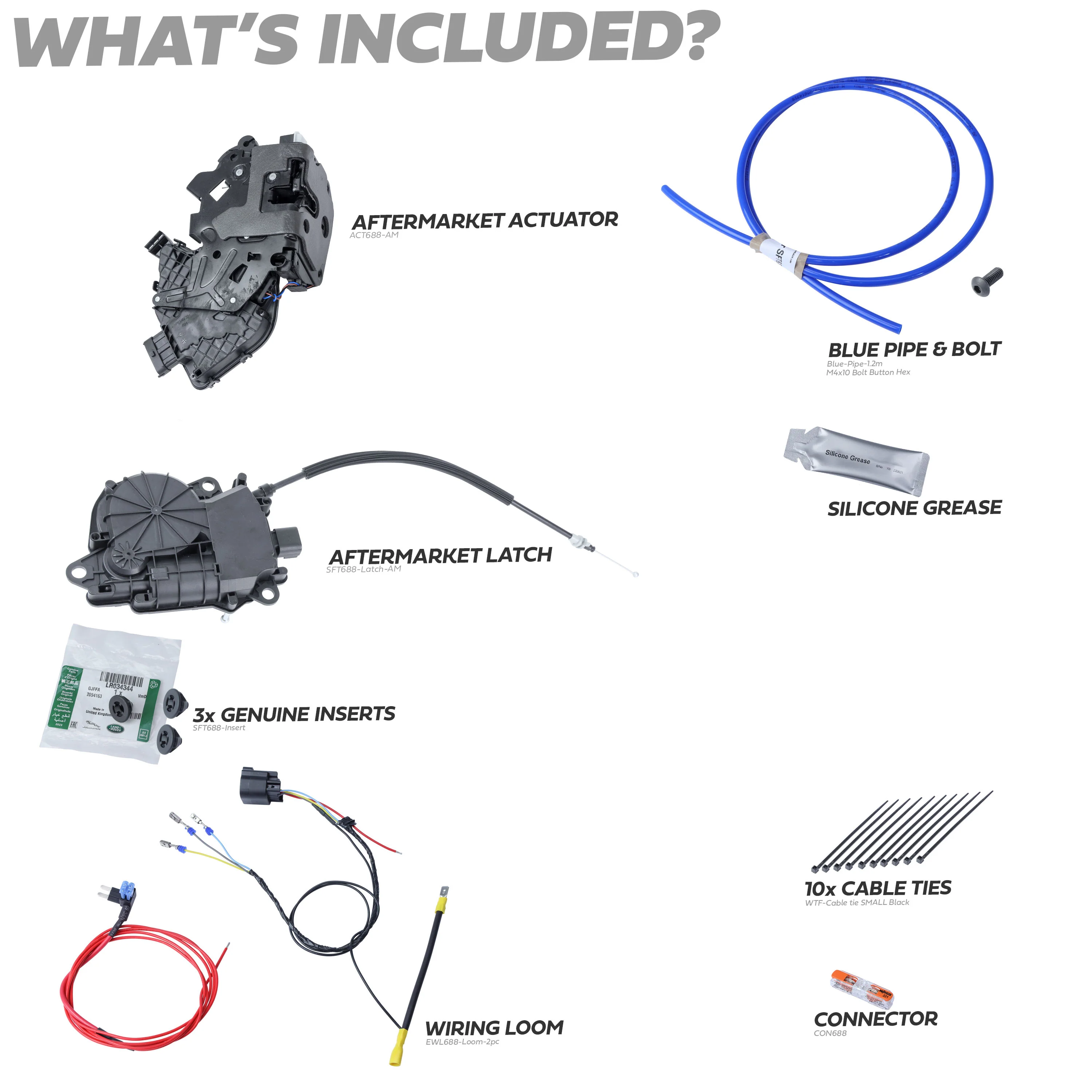 Rear Door Soft Close Retrofit Kit for Land Rover Defender L663 with Aftermarket Latch/Actuator - Image 4