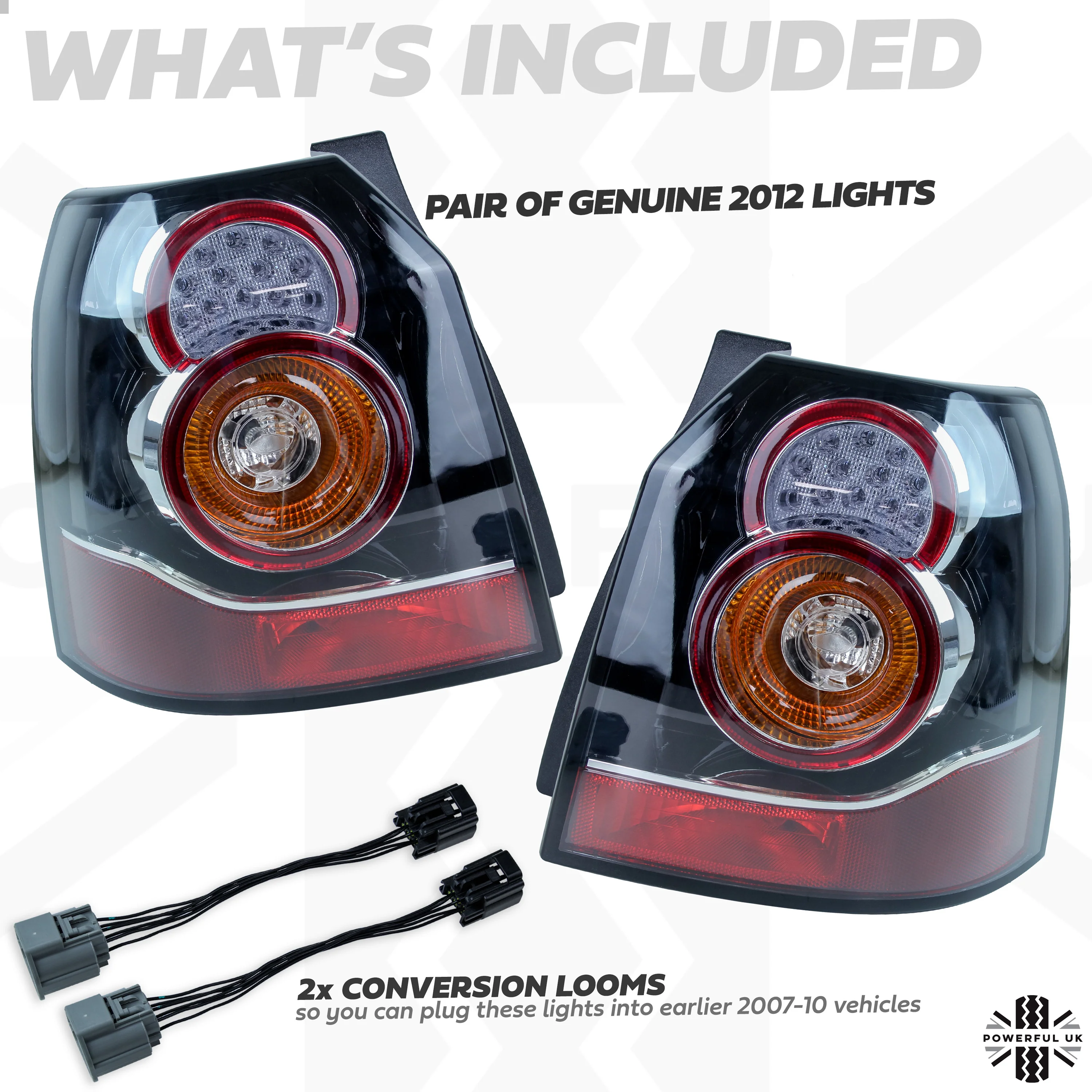 Rear LED lights UK Spec Genuine for Land Rover Freelander 2 2012-on - PAIR - Image 2