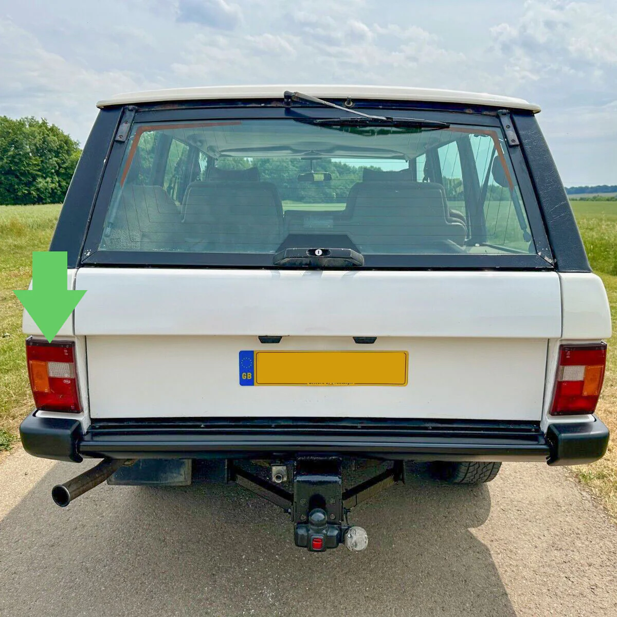 Rear Light Lens for Range Rover Classic - Main Lens - Black Edge - Left Side - Image 3