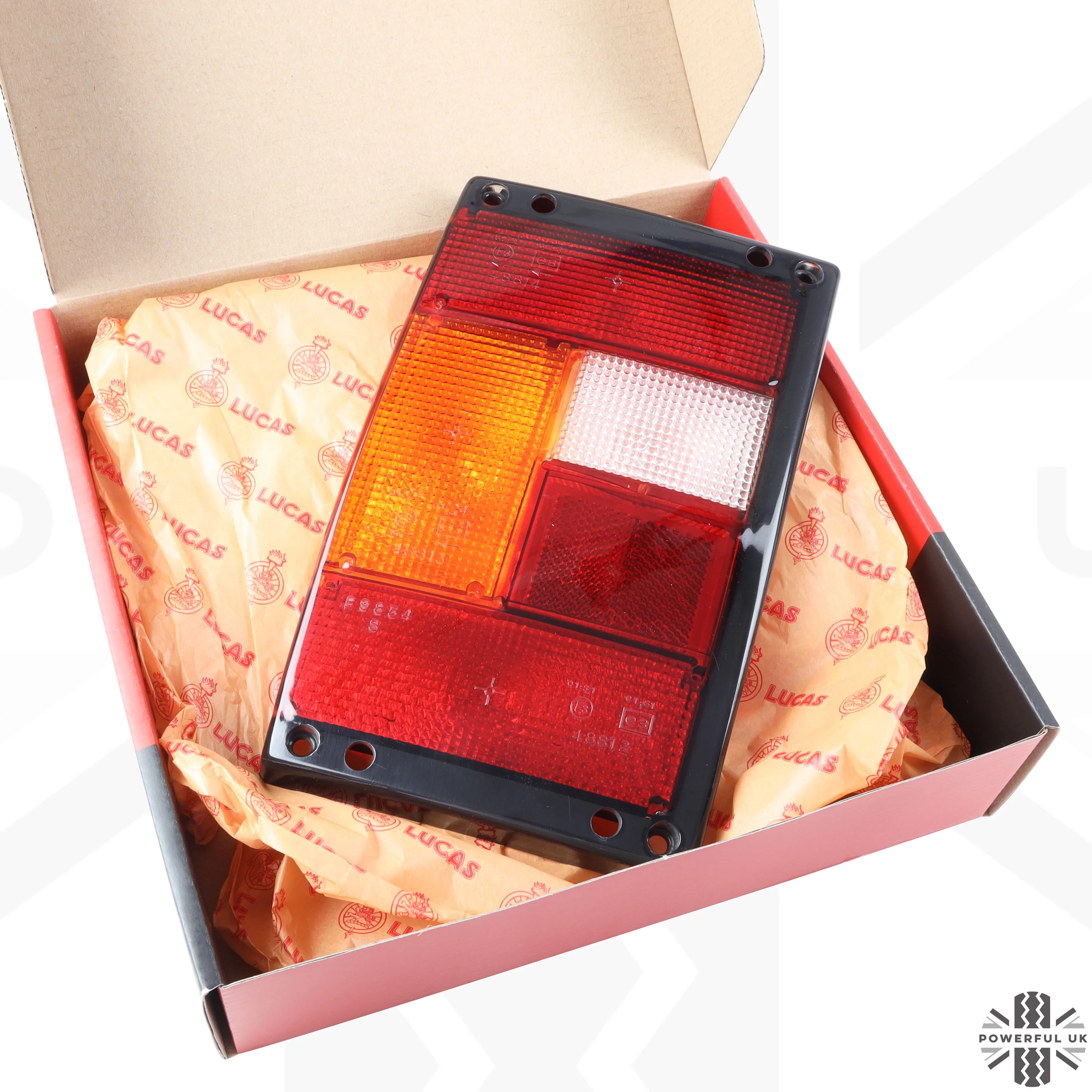 Rear Light Lens for Range Rover Classic - Main Lens - Black Edge - Left Side - Image 7