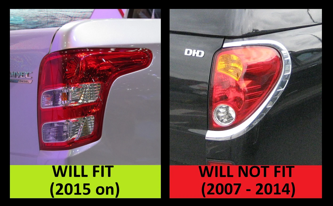 Rear Light - LH (OE spec) for Mitsubishi L200 2016+ - Image 7