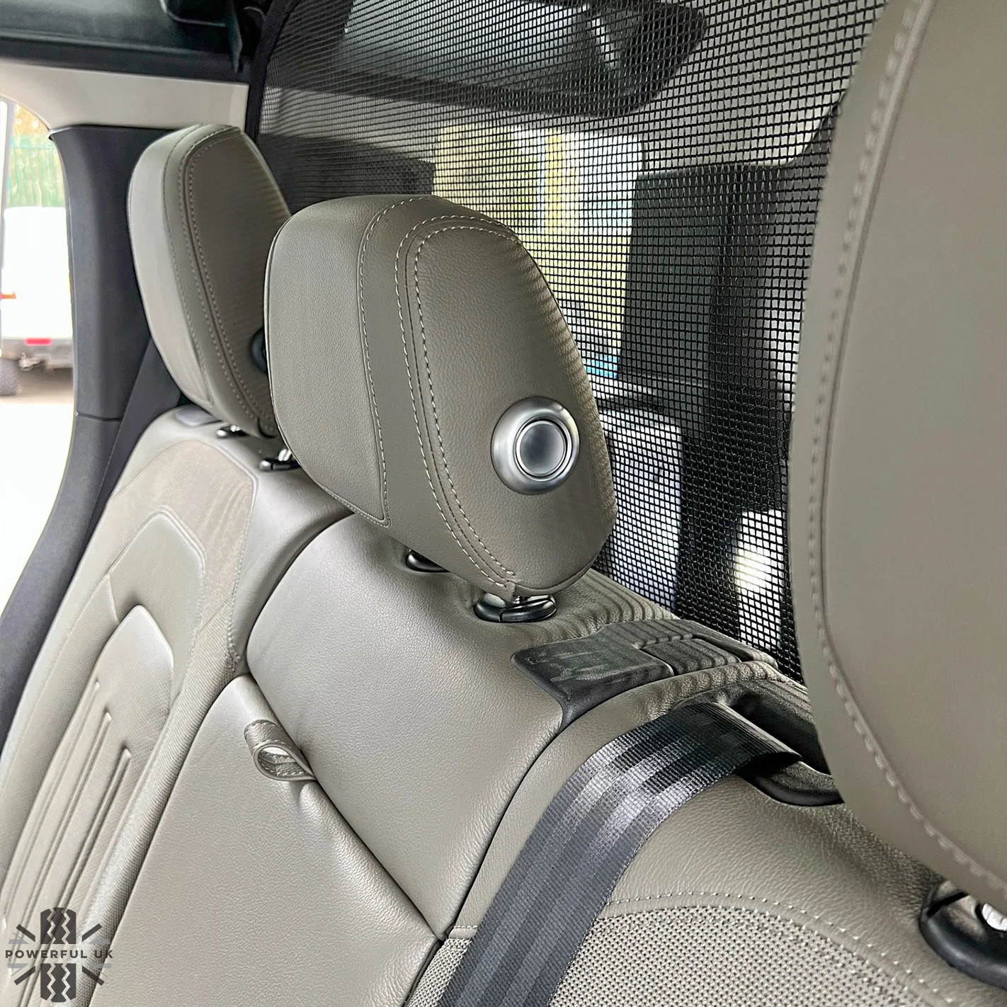Rear Seat Headrest Button Covers for Land Rover Defender L663 - Silver - Image 2
