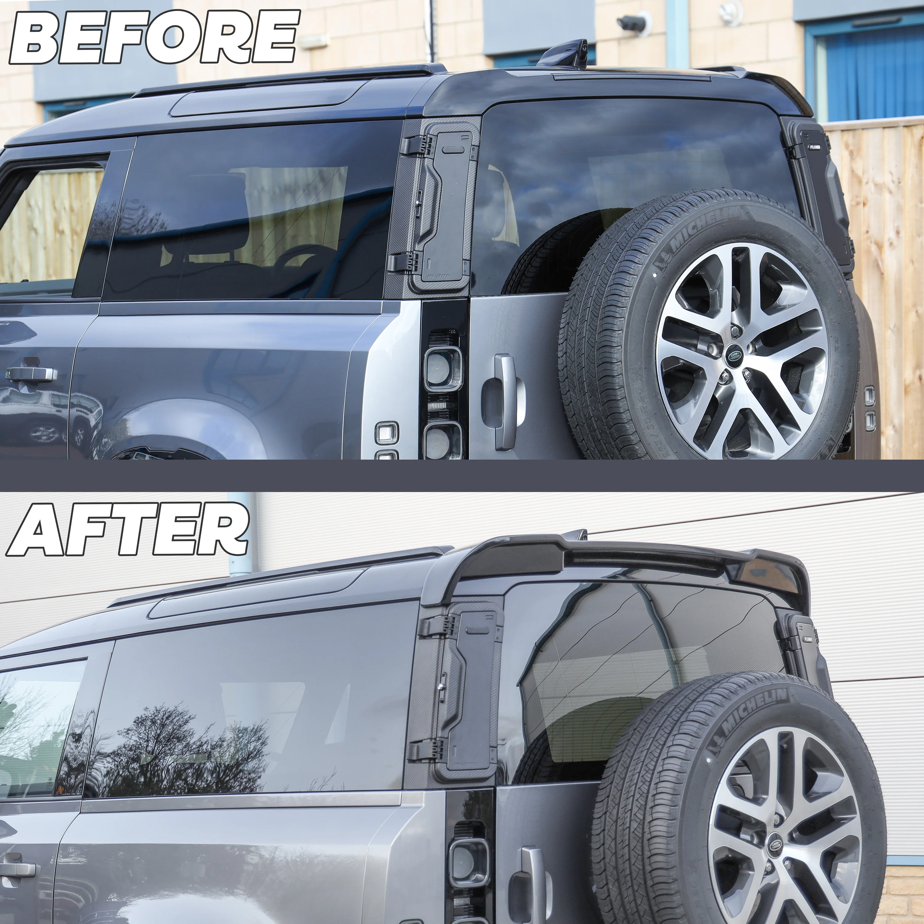 Rear Spoiler for Land Rover Defender L663 - PFUK Design - Unpainted - Image 12