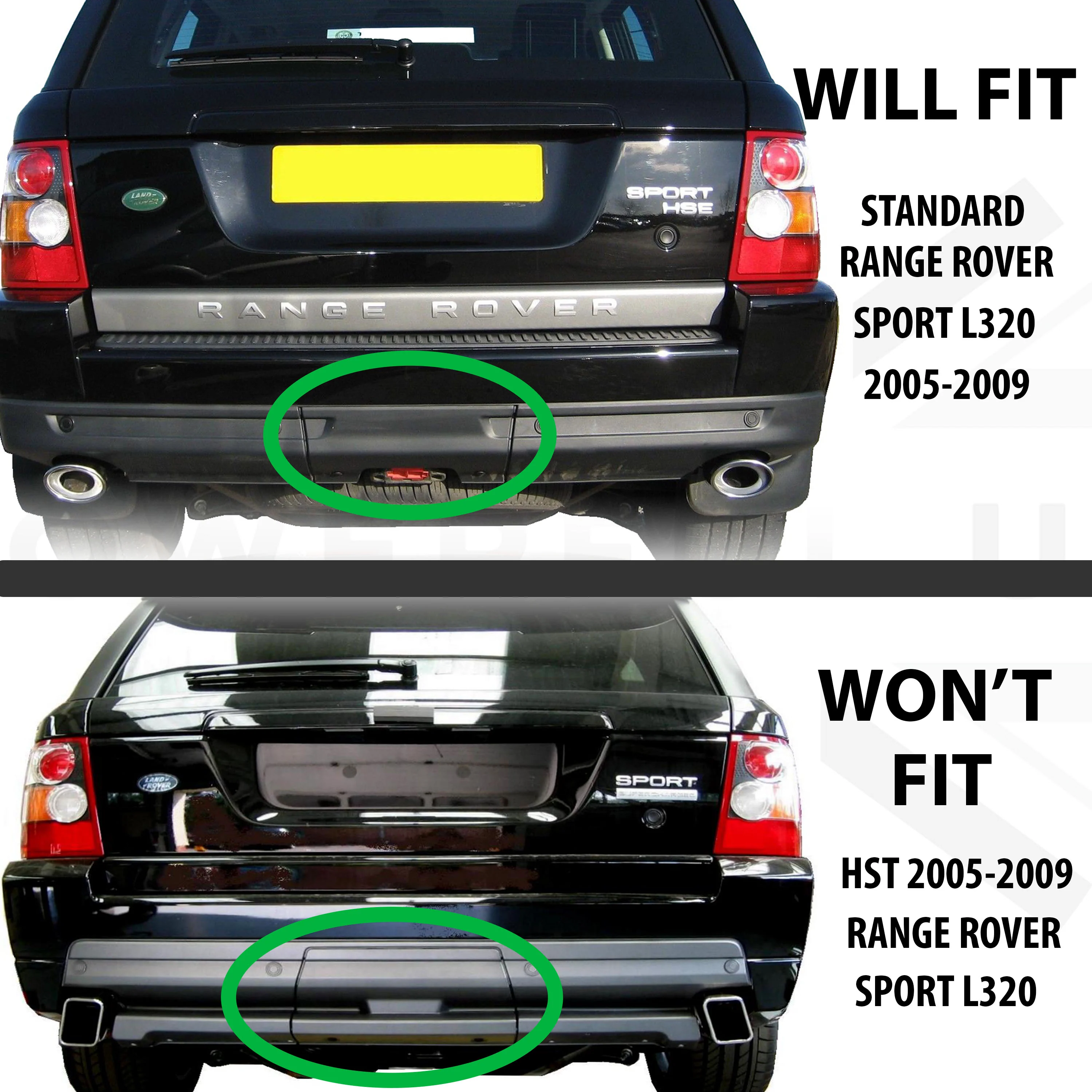 Rear Tow Eye Cover for Range Rover Sport 2005-2009 - Aftermarket - Image 4