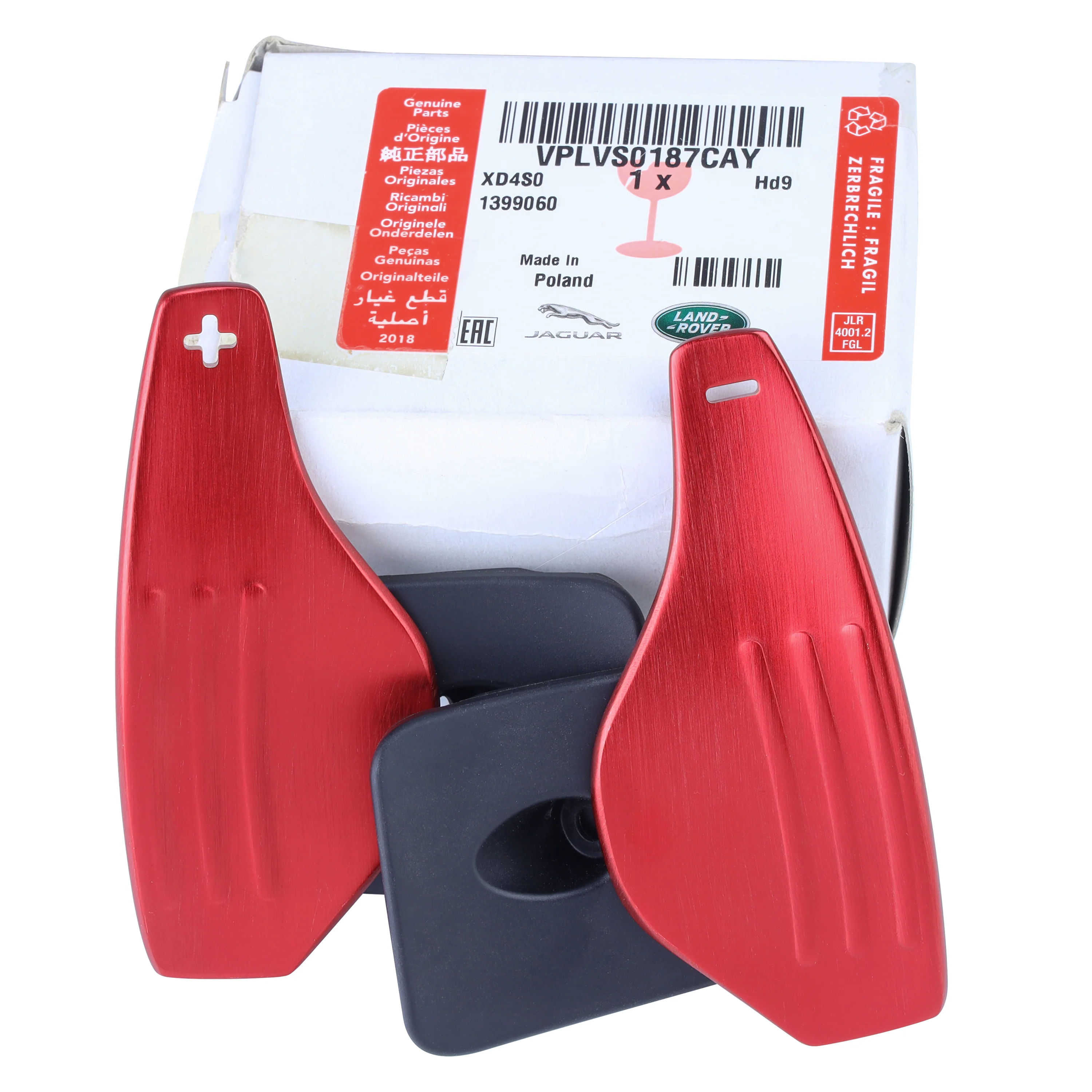 RED Aluminium Paddle Shift Kit for Jaguar XE - Image 2