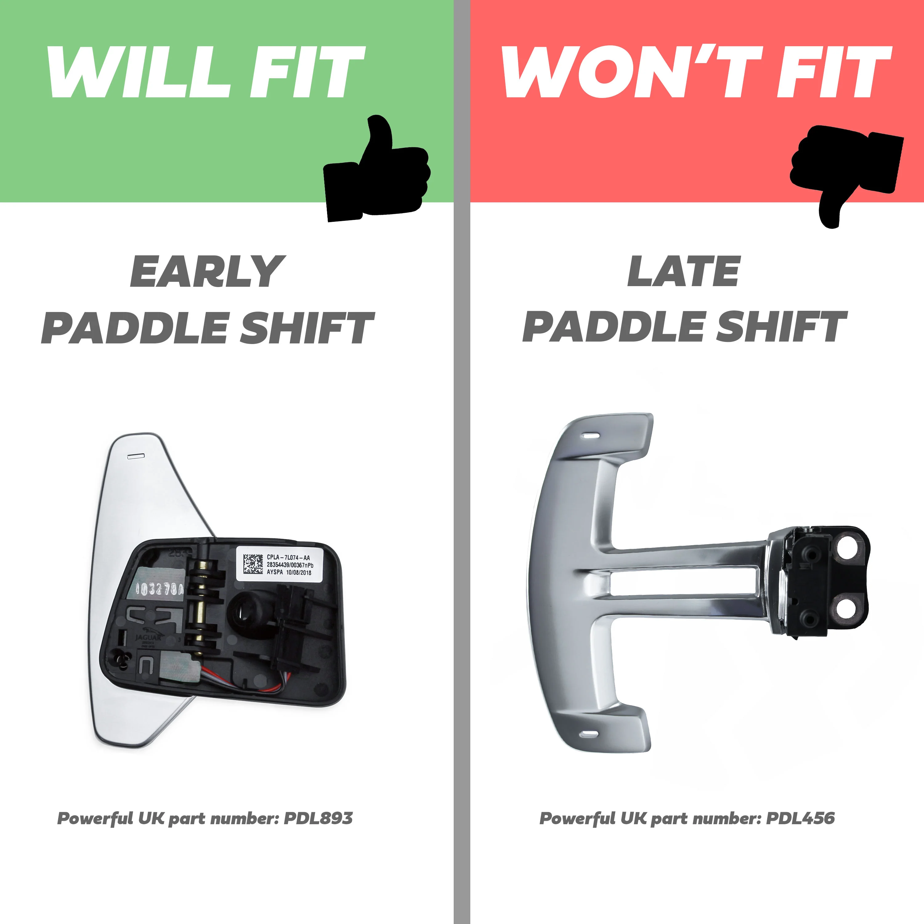 RED Aluminium Paddle Shift Kit for Range Rover Sport L494 - Image 9