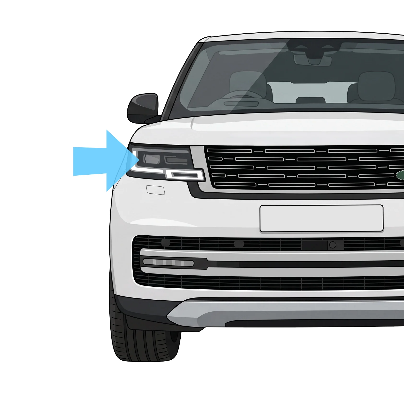Replacement Headlight Rear Housing for Range Rover L405 2013 - RH - Image 3