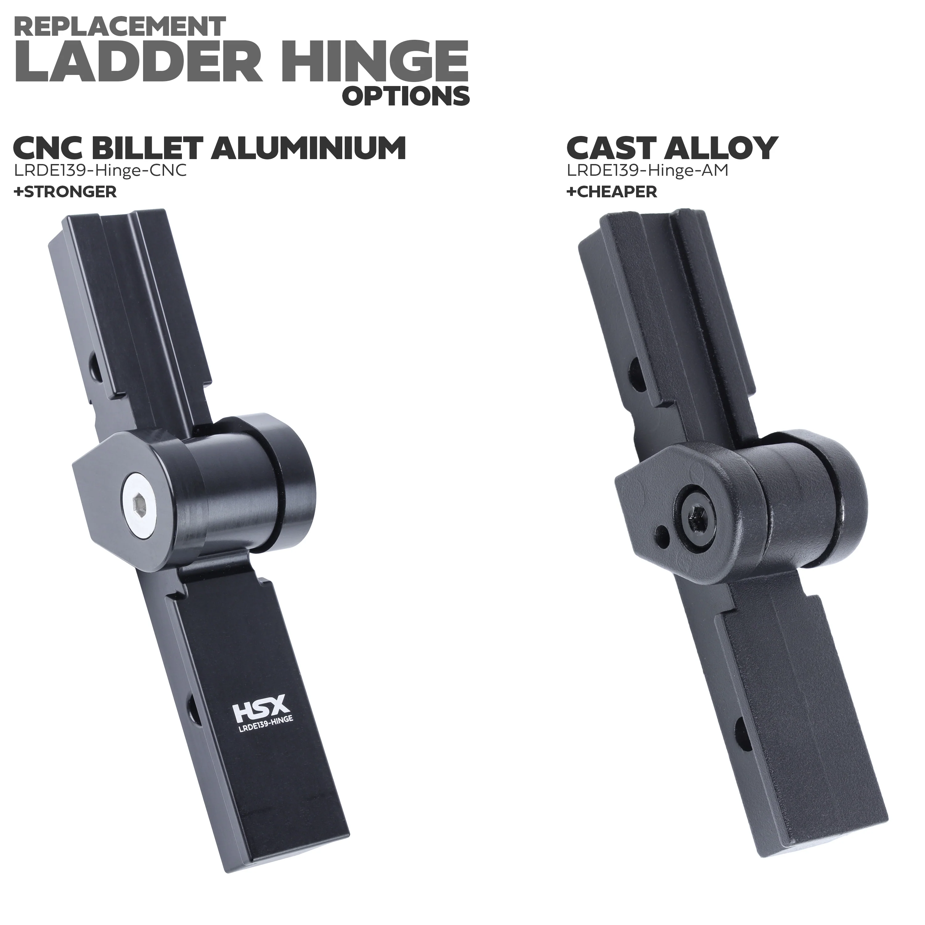 Replacement Hinge for Deployable Side Ladder for Land Rover Defender L663 - CNC aluminium - Image 9