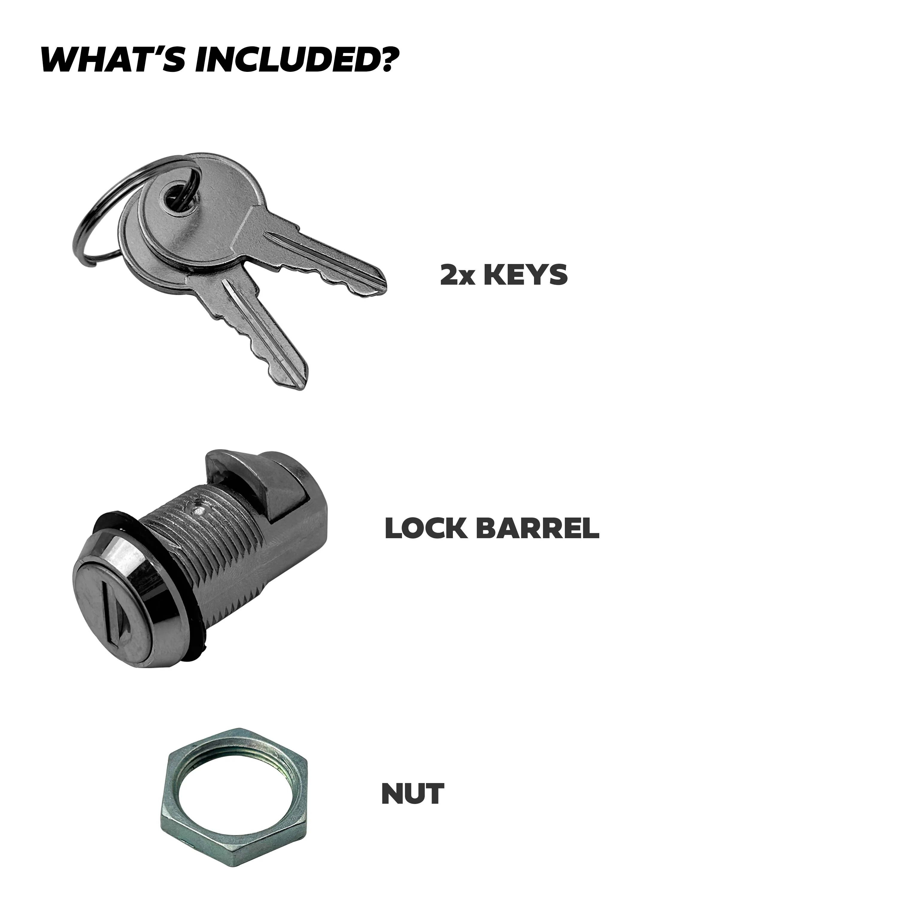 Replacement Lock & Key set for Side Gear Carrier Box on Land Rover Defender L663 - Image 2