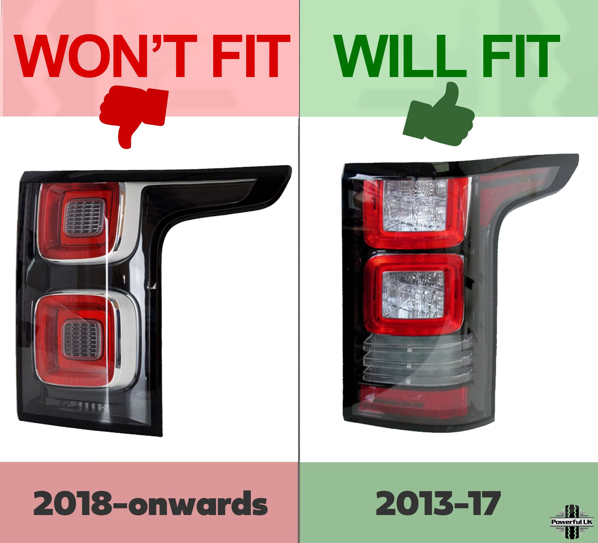 Replacement Rear Light Lens for Range Rover L405 (2013-17) - LEFT - Image 6