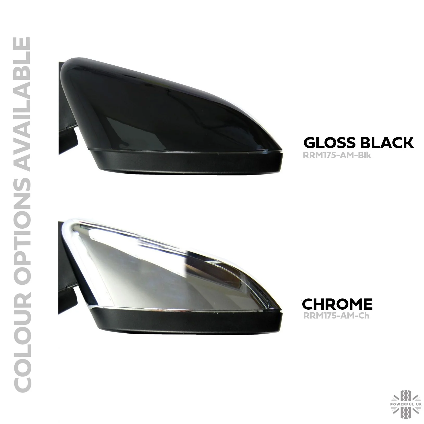 Replacement Top Mirror Caps for Land Rover Discovery 4 - Gloss Black - Image 6