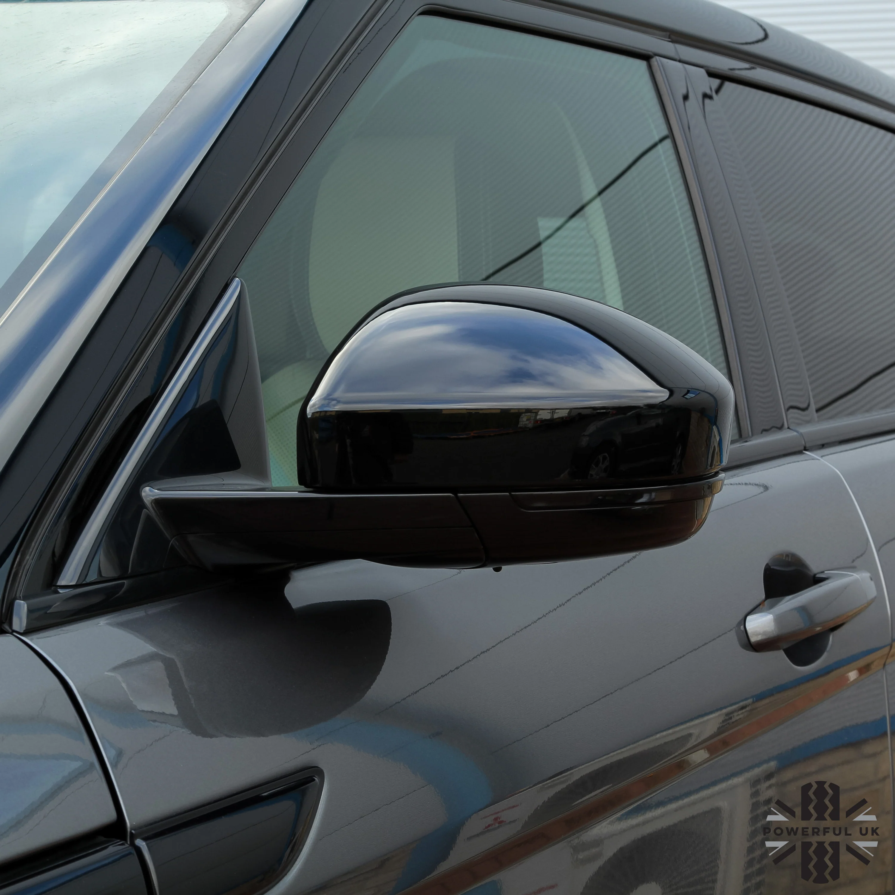 Replacment Mirror Caps for Jaguar F-Pace - Gloss Black - Image 4