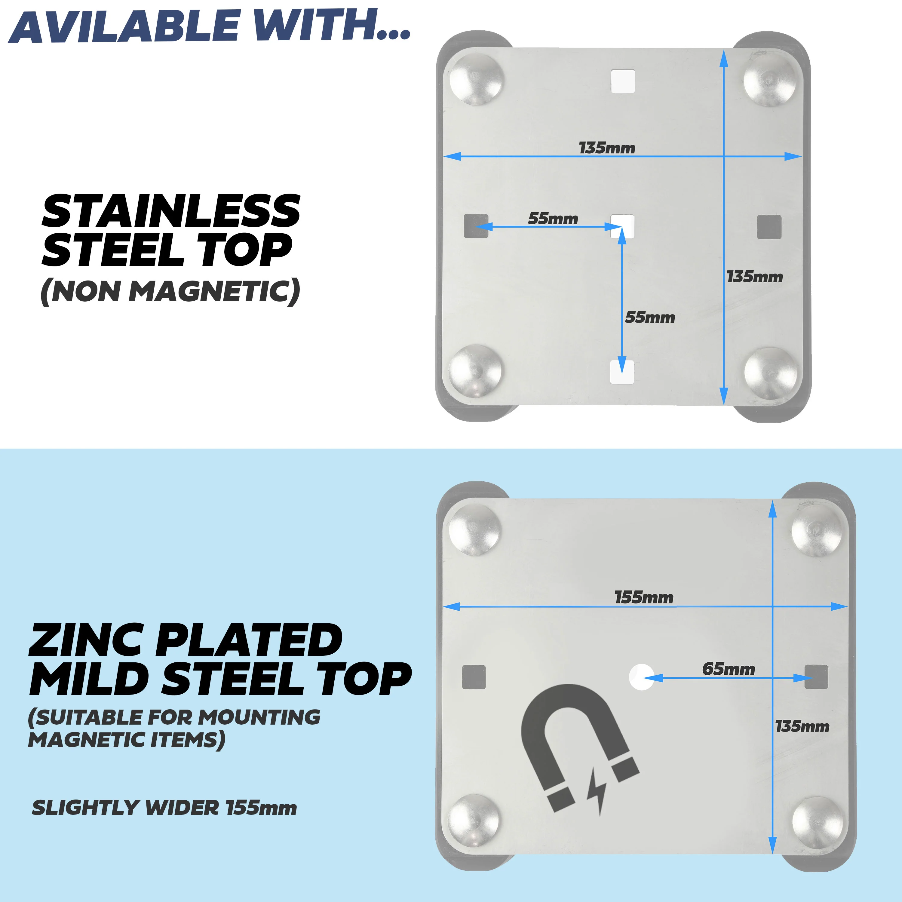 Roof Rack Antenna Mount Kit for Thule Cross Bars - Kit A - Zinc Plated Top - Image 10
