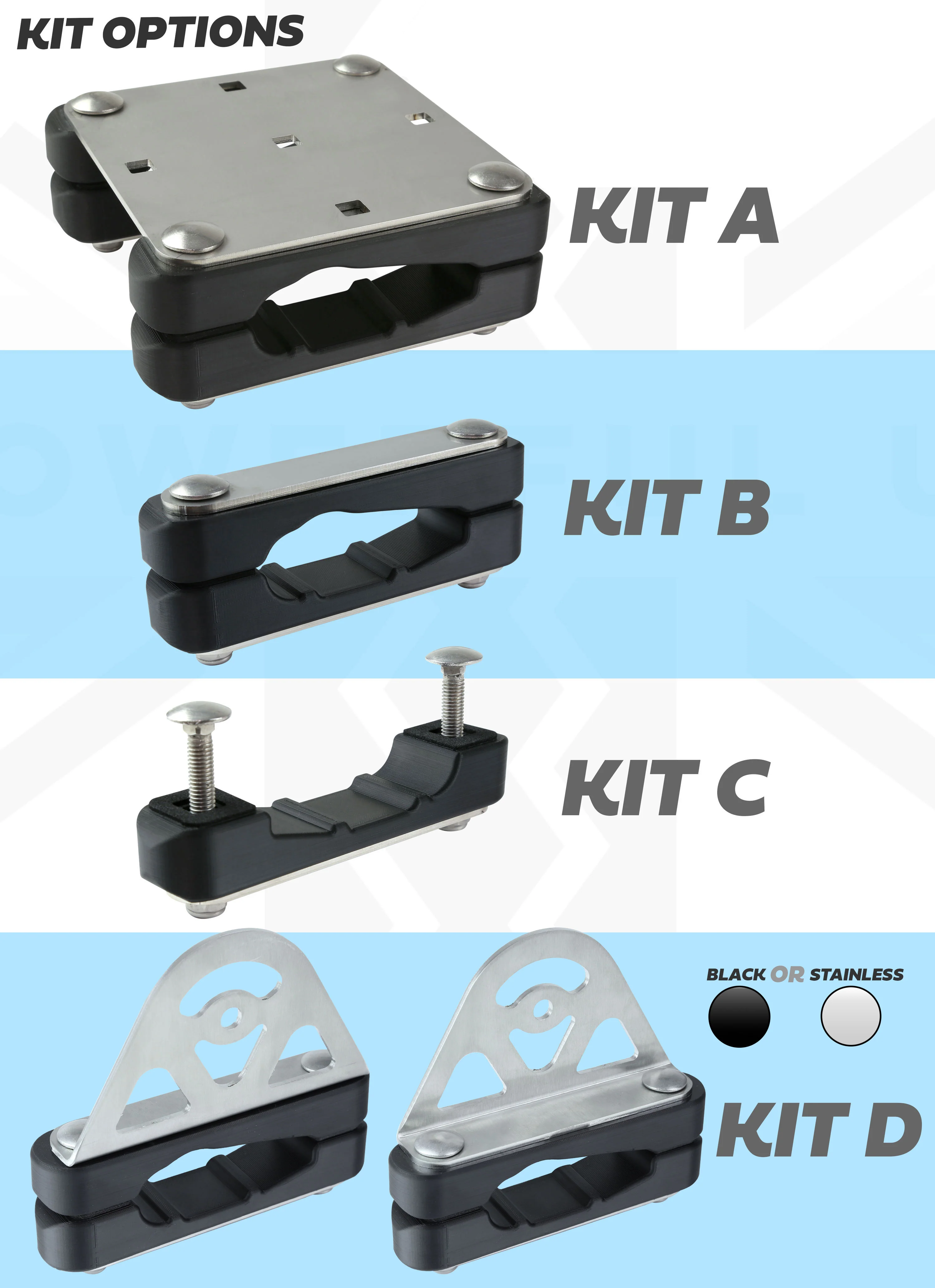 Roof Rack Mount Clamp for the Land Rover Defender L663 - Kit D (Black) - Image 8