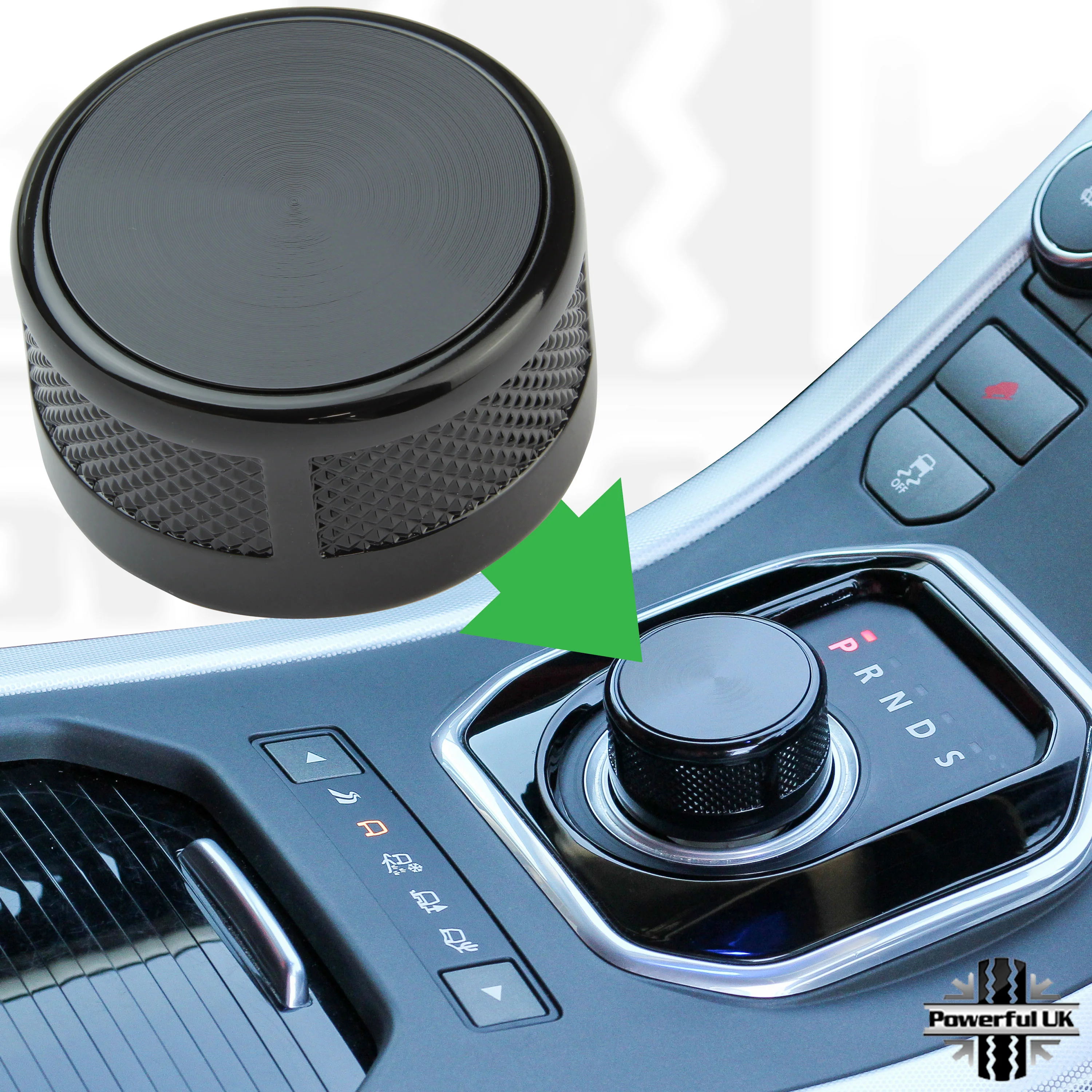 Black Rotary Gear Selector Knob for Jaguar XE - Image 7
