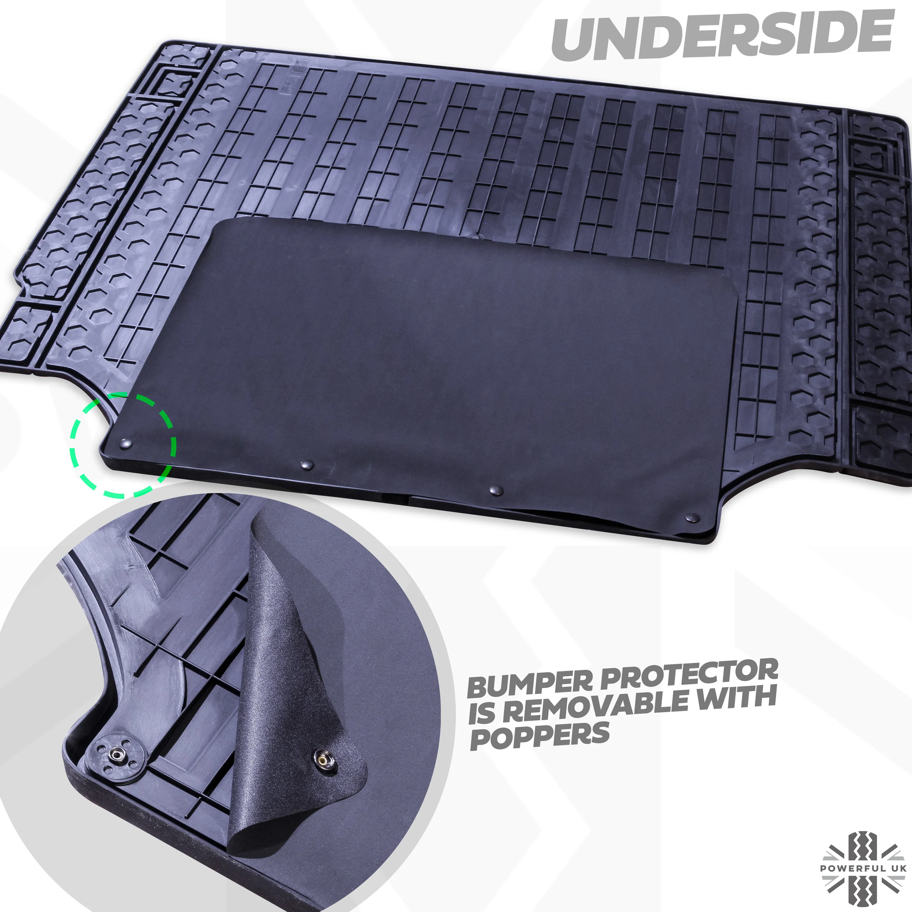 Rubber Boot Mat (genuine) for Land Rover Defender L663 (110 models) - Image 5