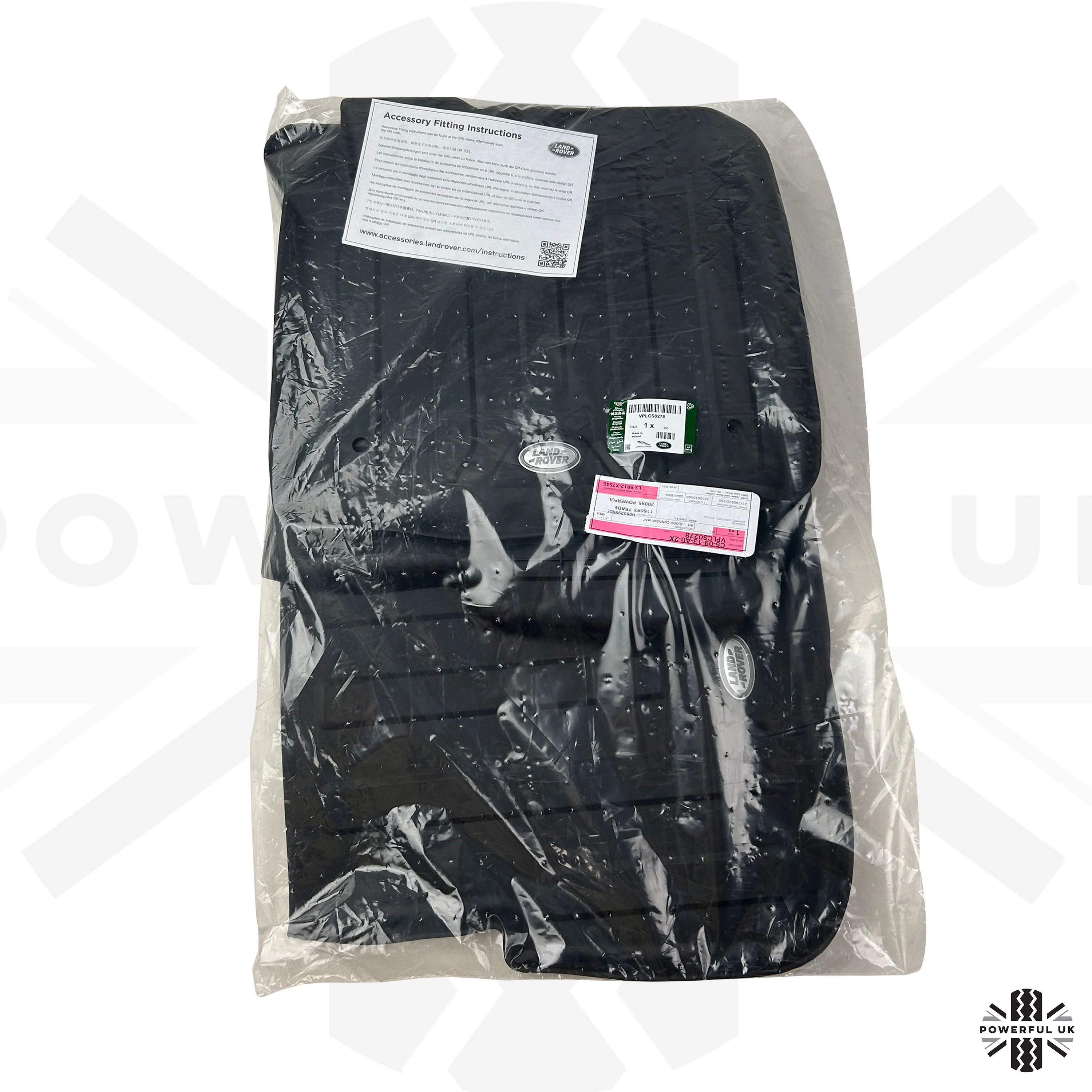 Rubber Floor Mat Set (Genuine) - RHD - for Land Rover Discovery Sport (2014-18) - Image 2