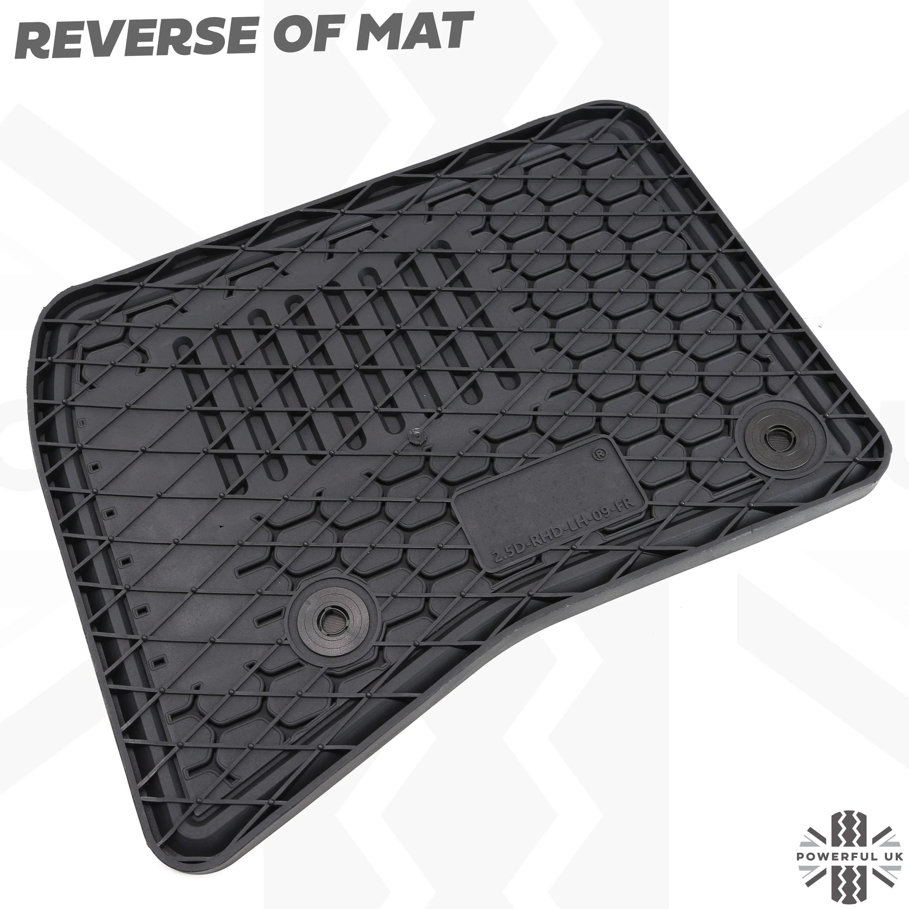 Rubber Floor Mat Set - RHD - for Land Rover Defender L663 (90 models) - Image 9