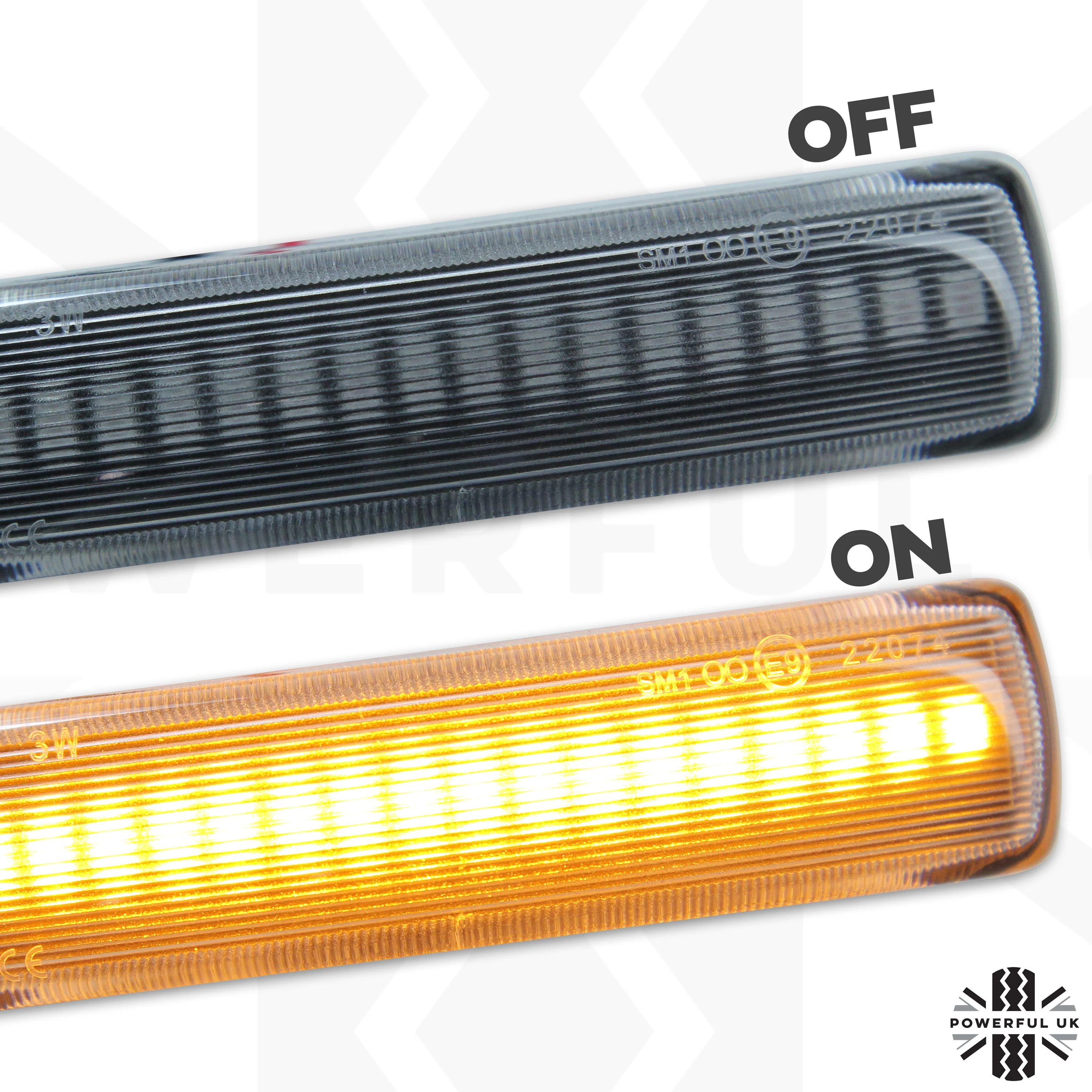 Side Repeaters for Land Rover Discovery 3 & 4 (Pair) - LED - Clear - Image 3