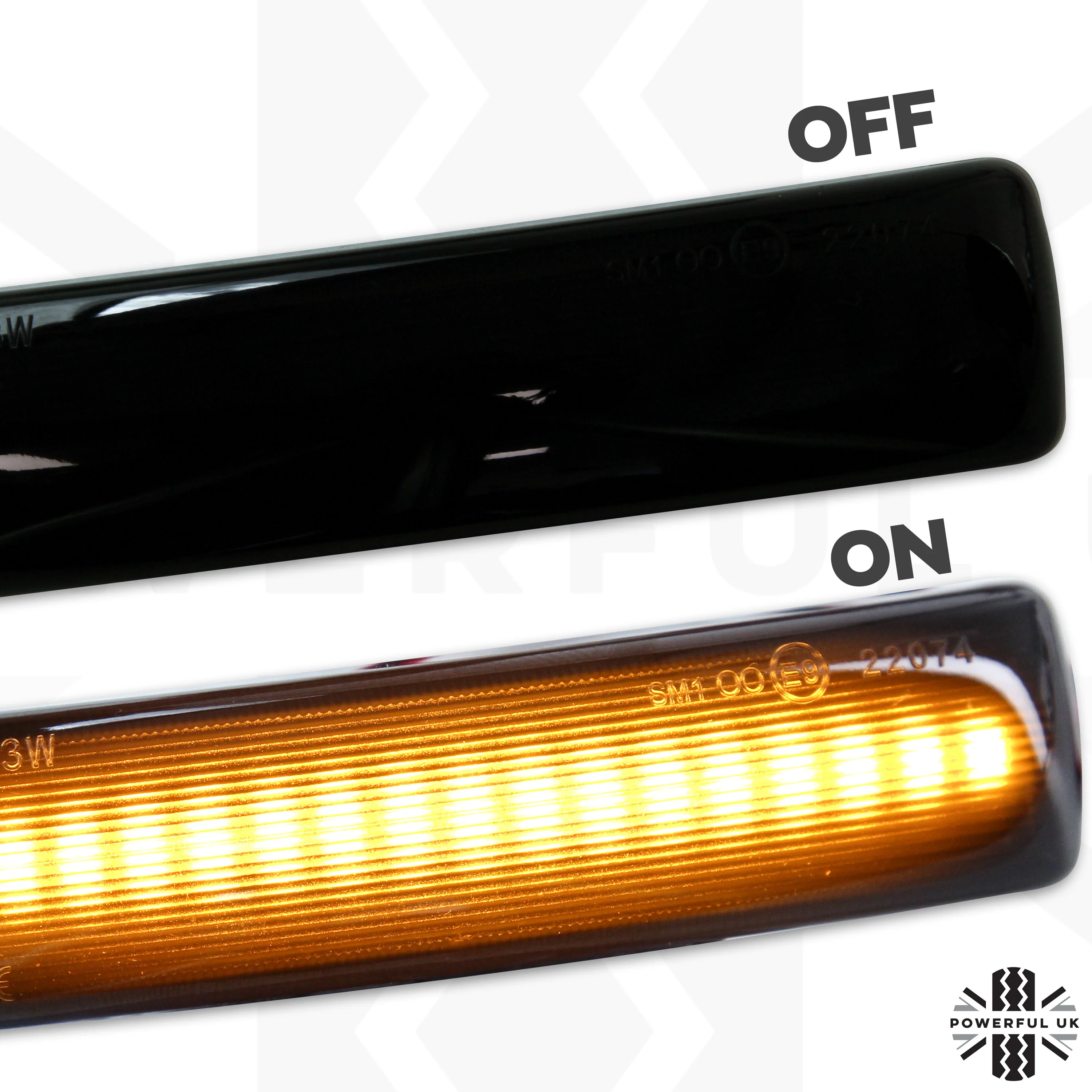 Side Repeaters for Land Rover Discovery 3 & 4  (Pair) - LED - Smoked - Image 2
