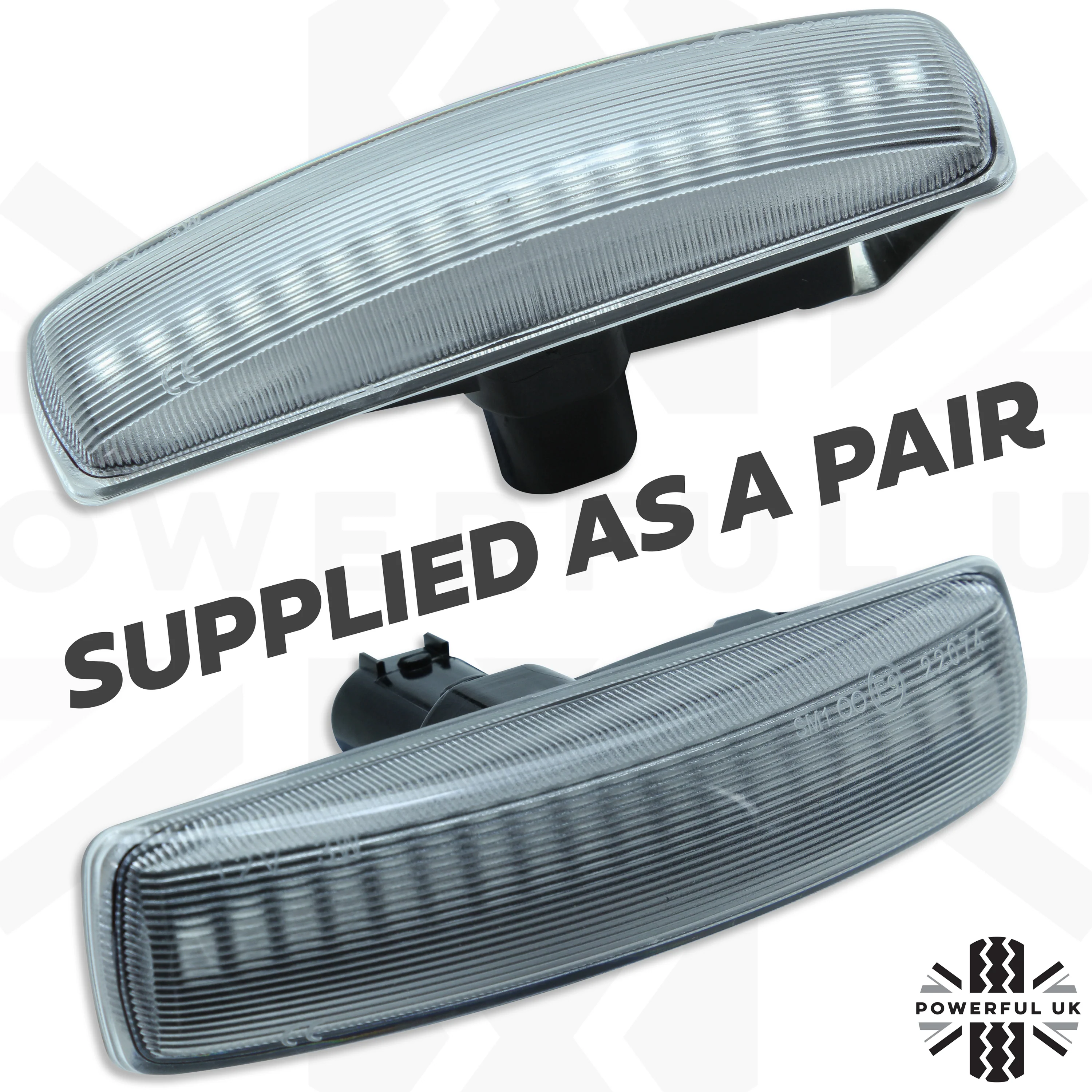 Side Repeaters for Rage Rover Sport L320 (Pair) - LED - Clear - Image 2