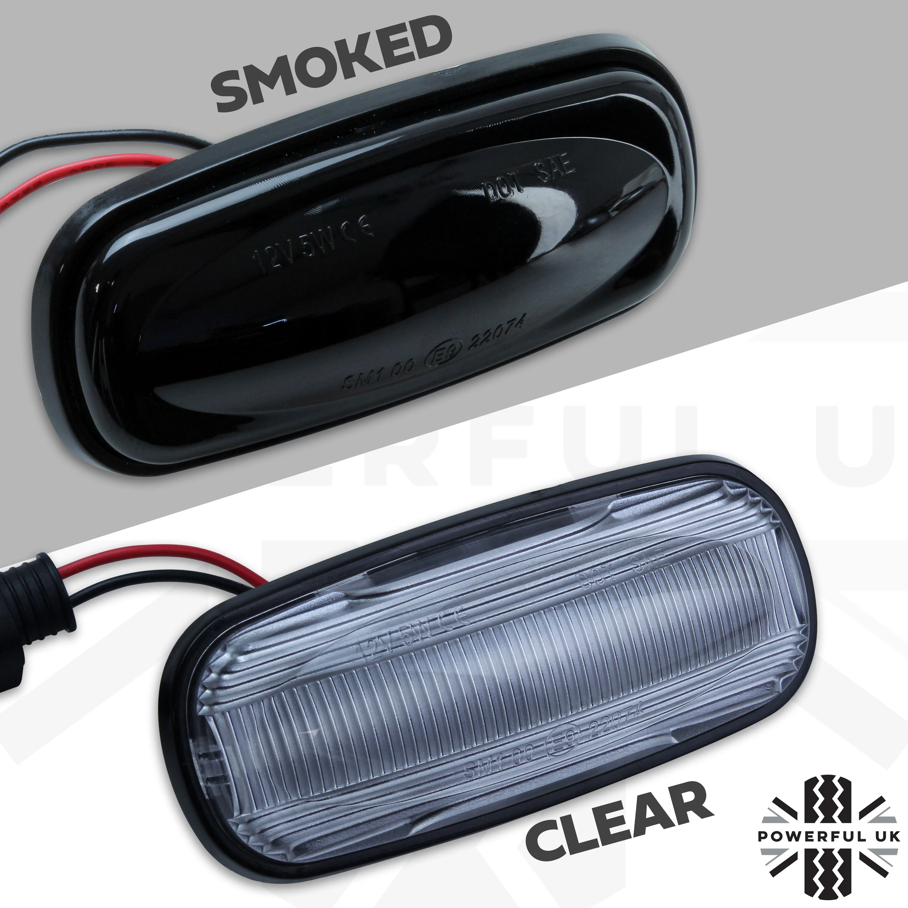 Side Repeaters (Pair) - LED - Smoked - Dynamic Sweep for Land Rover Discovery 2 - Image 8