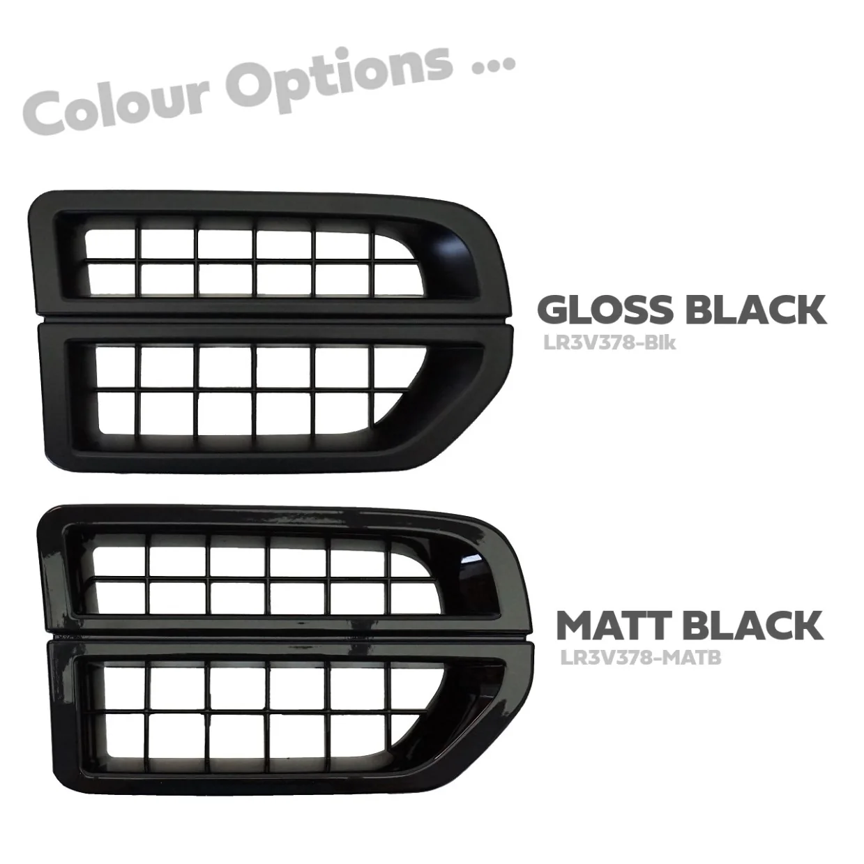 Side Vent Assembly - Gloss Black - for Land Rover Discovery 3 - Image 4