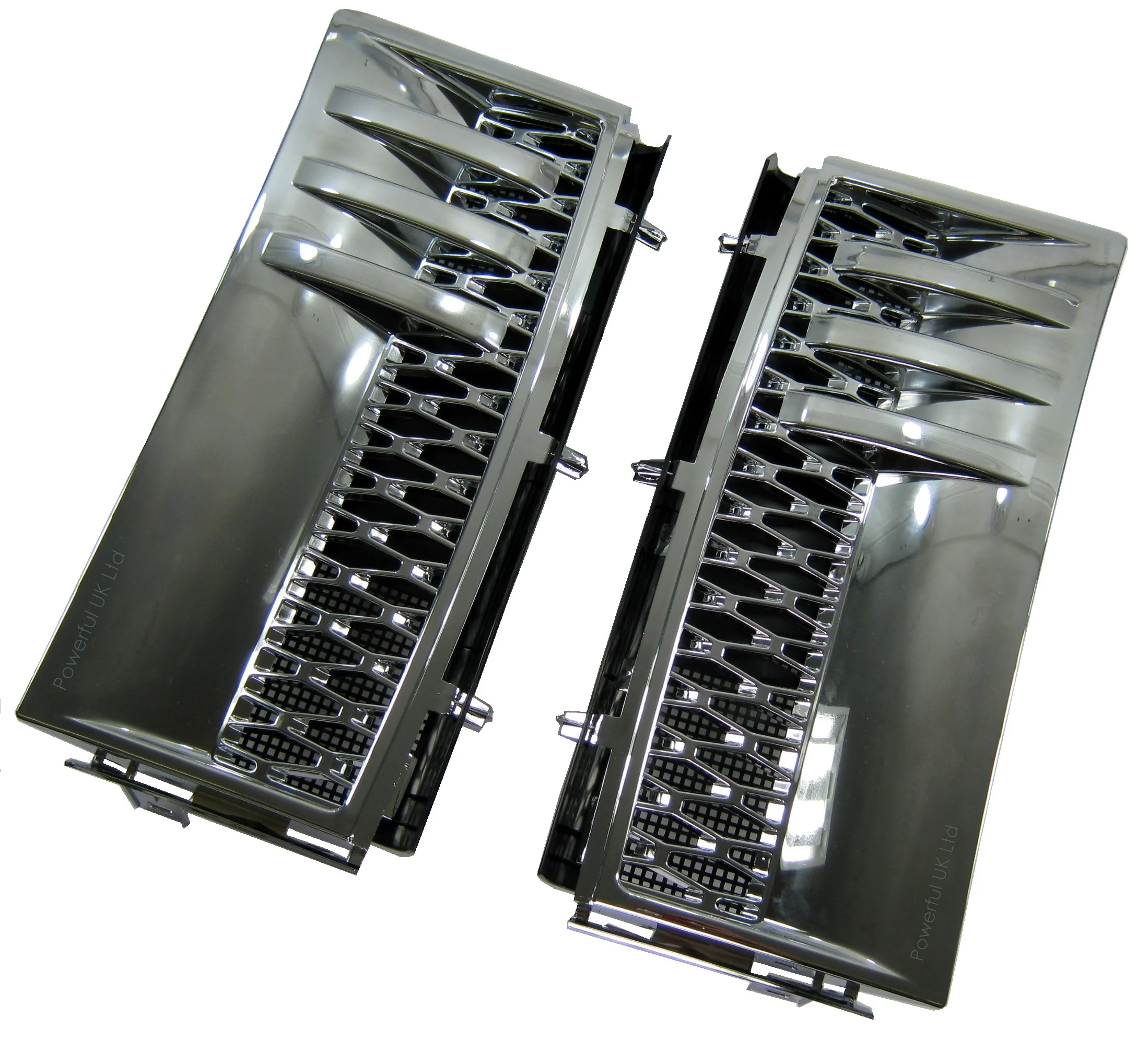Side Vents - Chome / Chrome Mesh for Range Rover L322 - Image 3