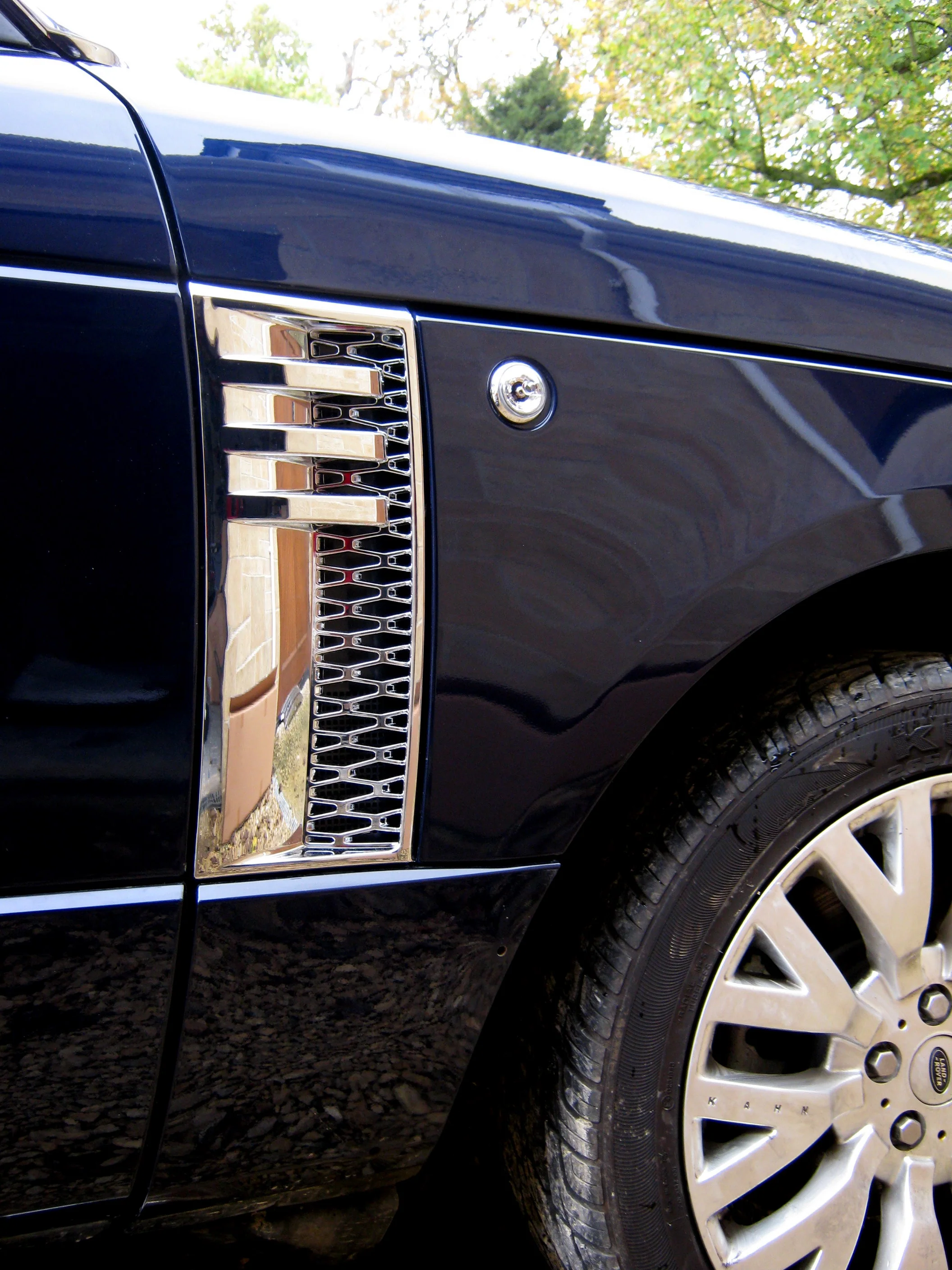 Side Vents - Chome / Chrome Mesh for Range Rover L322 - Image 4