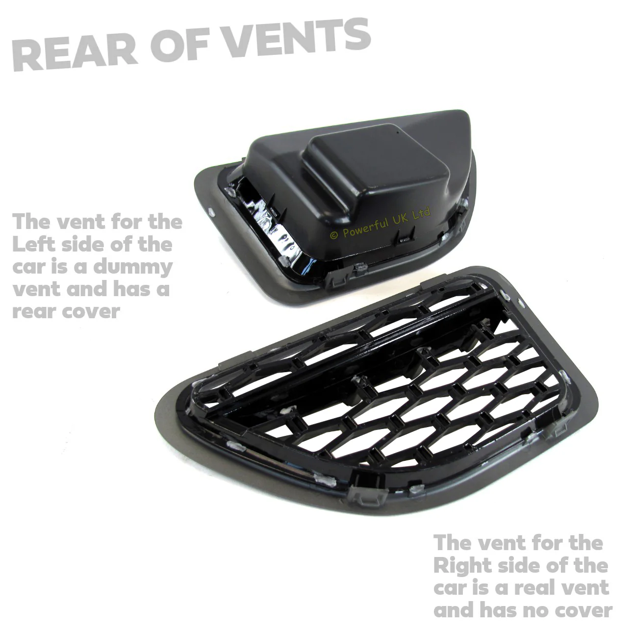Side Vents - Grey/Silver/Silver for Range Rover Sport 2005 - Image 4