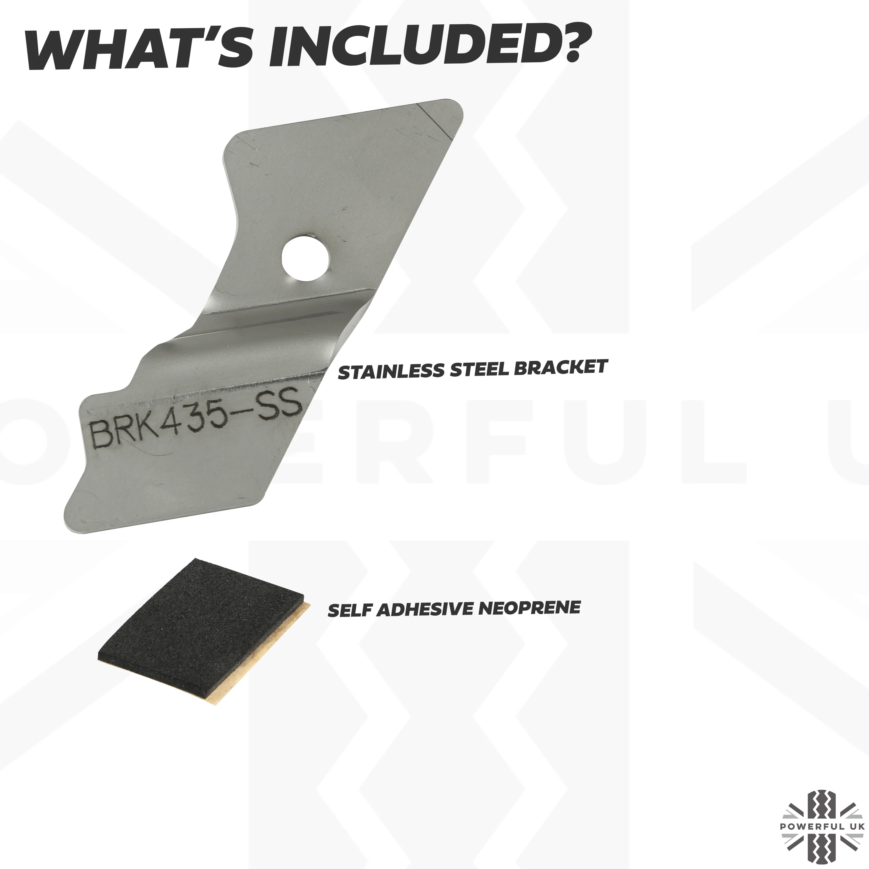 Snorkel Repair Bracket in Stainless Steel for Land Rover Defender L663 - Image 2