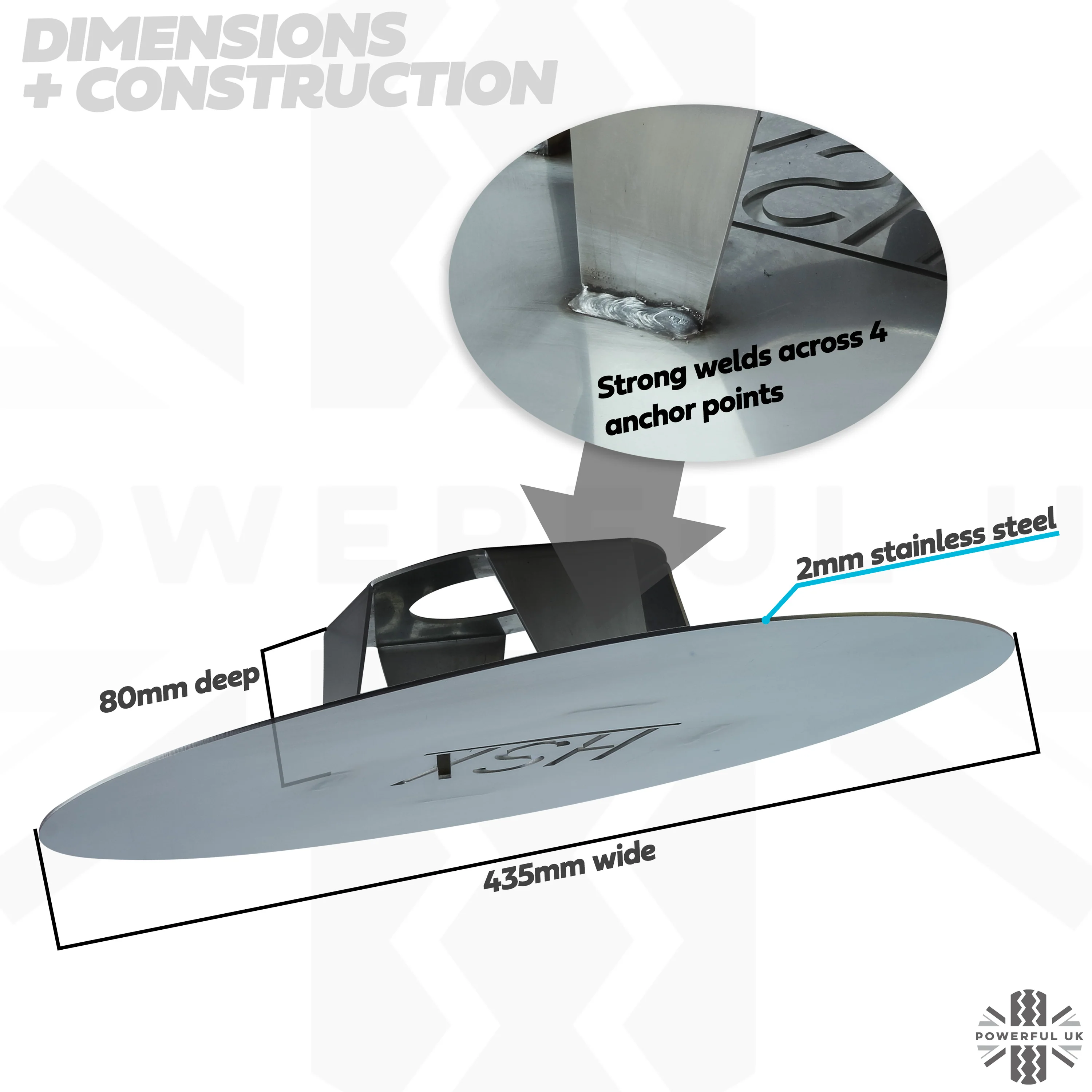 Spare Wheel Anti-theft Protection Disc - Stainless for Range Rover Sport L320 - Image 9
