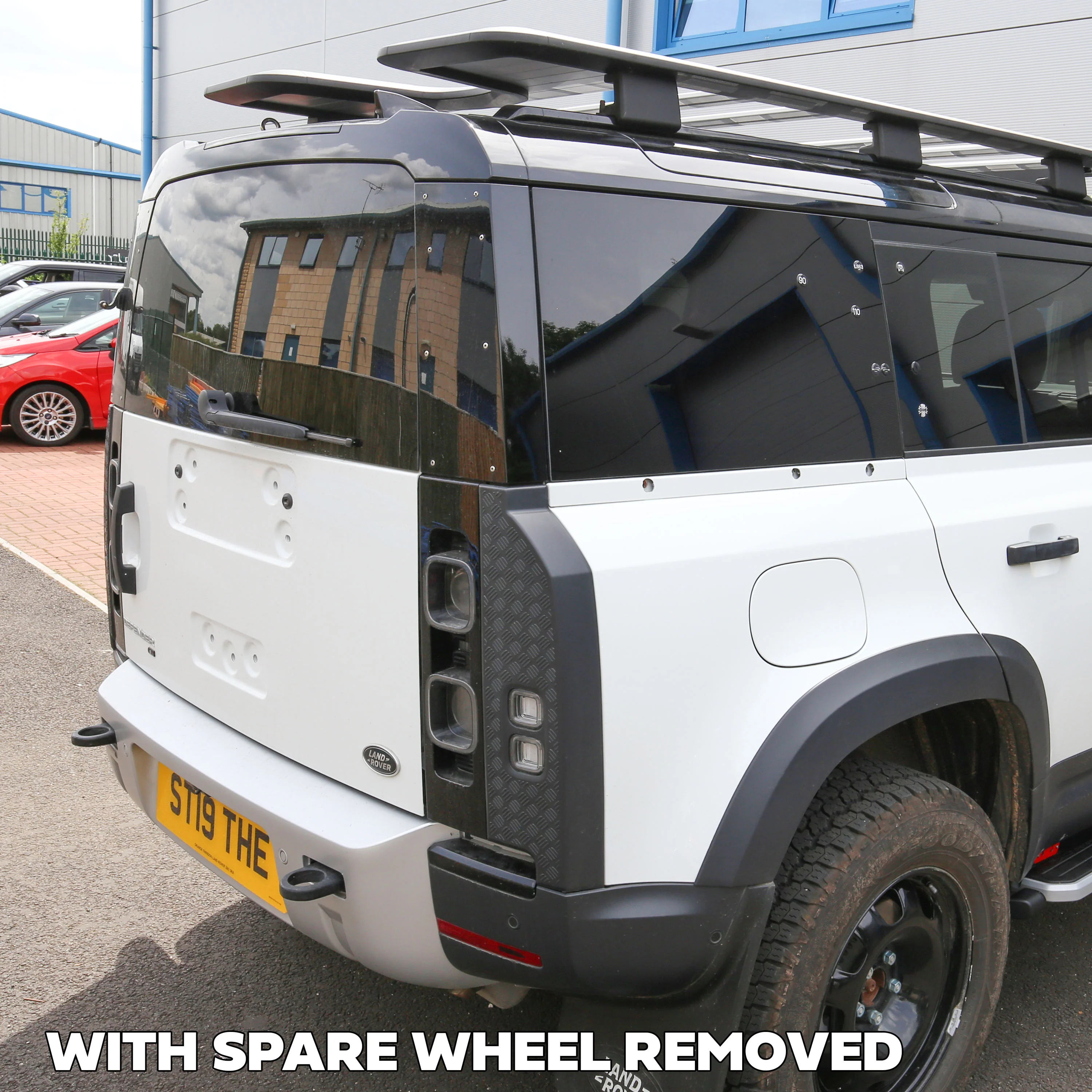 Spare Wheel Delete Cover Set for Land Rover Defender L663 - Tasman Blue - Image 4