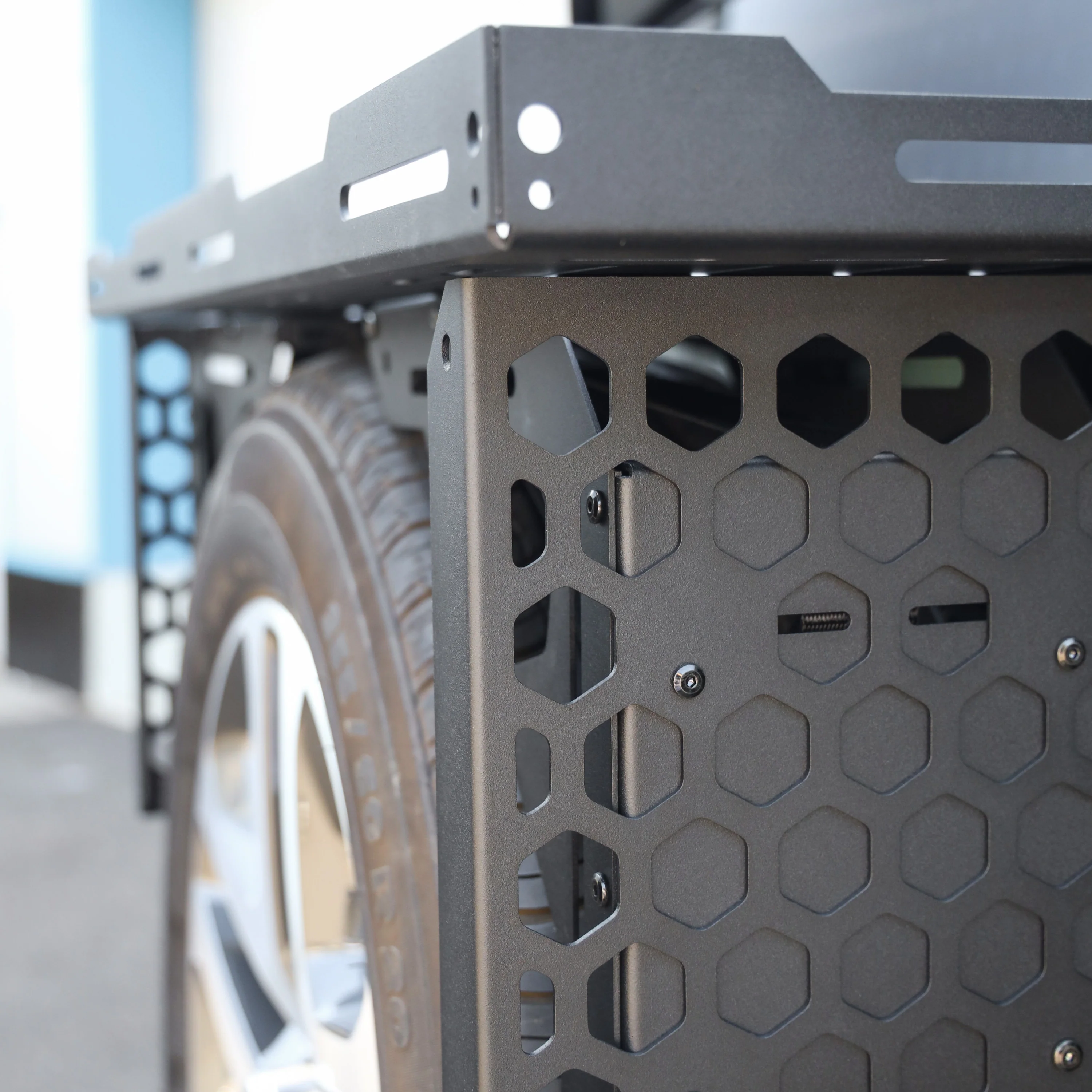 Spare Wheel Mounted Storage Rack for Land Rover Defender L663 - Image 6