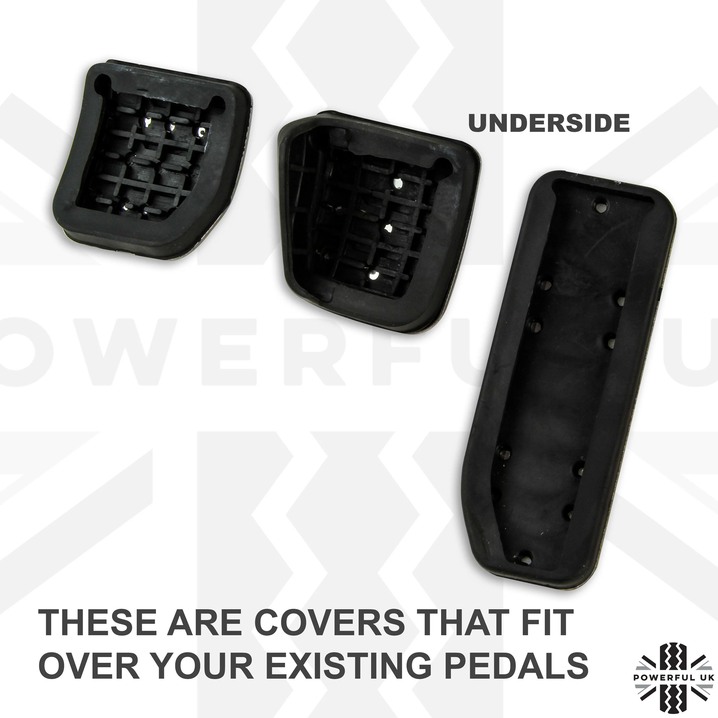 Sport Foot Pedal Covers for Land Rover Disovery Sport - 3pc Manual - Image 4