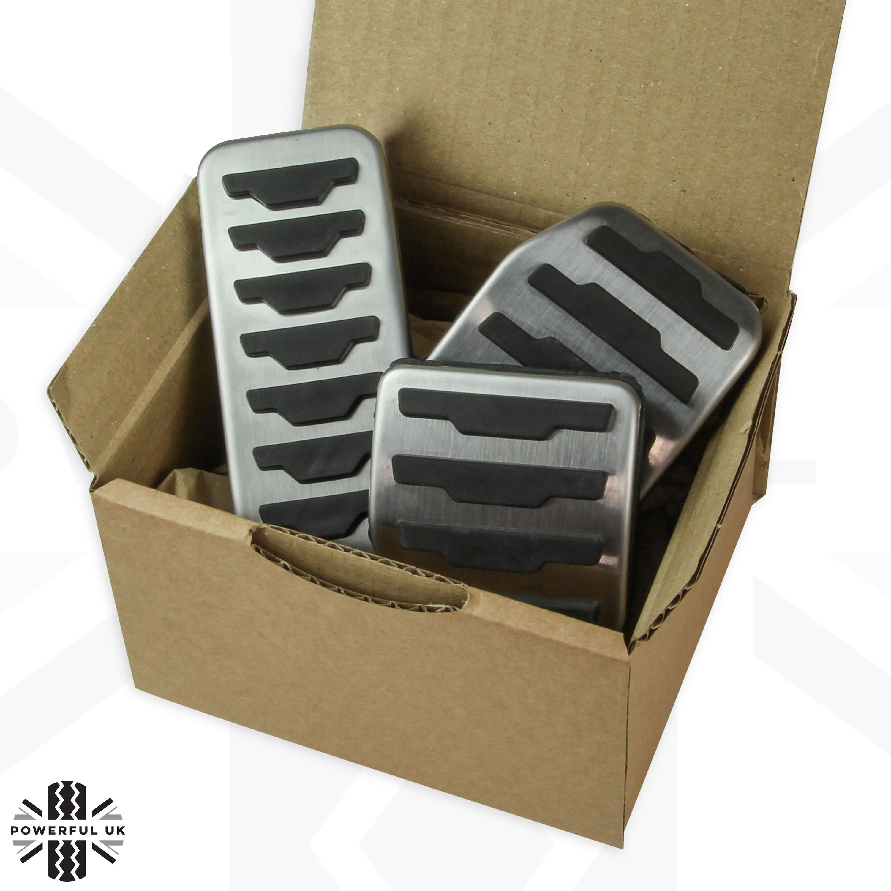 Sport Foot Pedal Covers for Land Rover Disovery Sport - 3pc Manual - Image 5