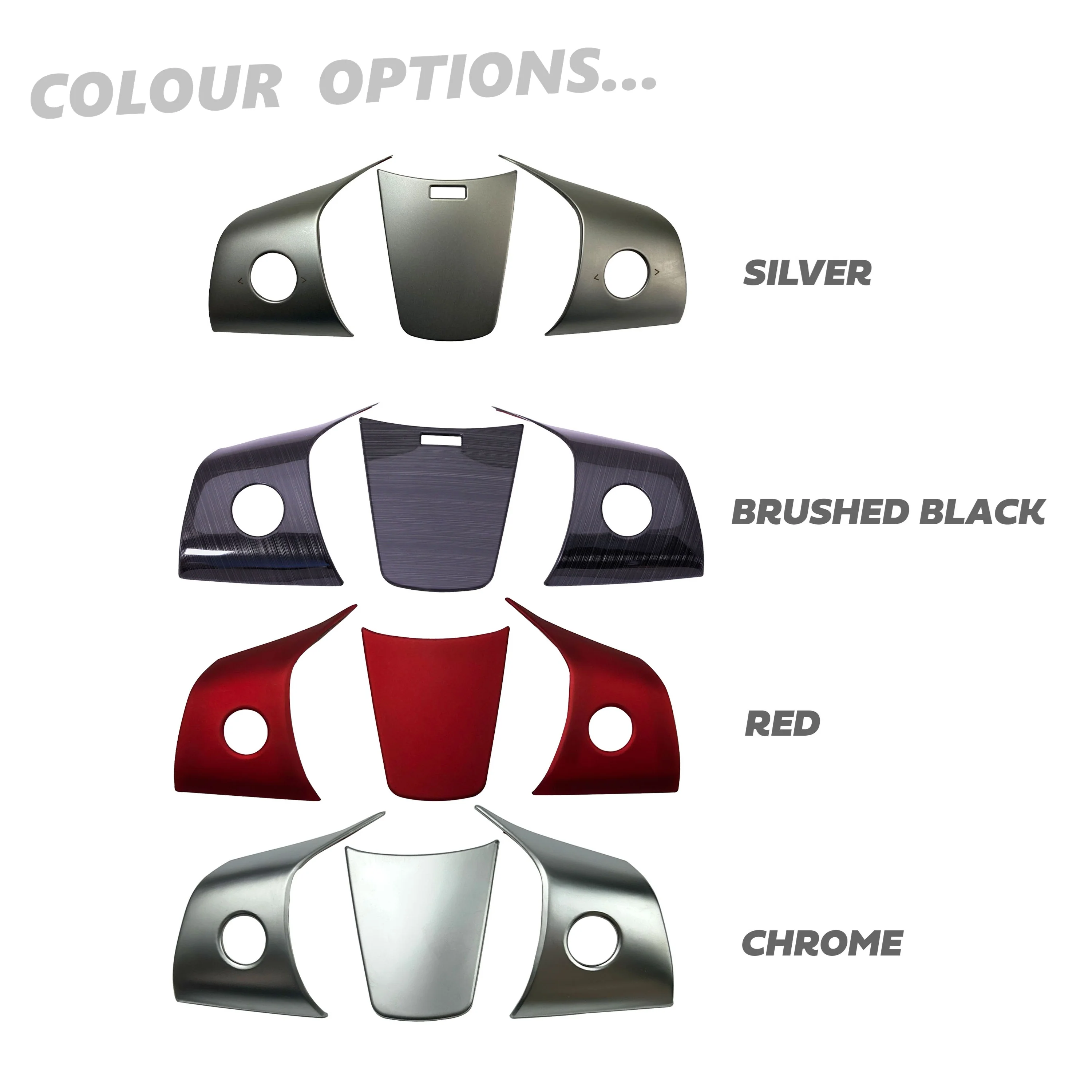 Steering Wheel Column Cover Trims for Tesla Model 3 - Silver - Image 6